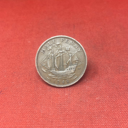 King George VI 1947 Half Penny