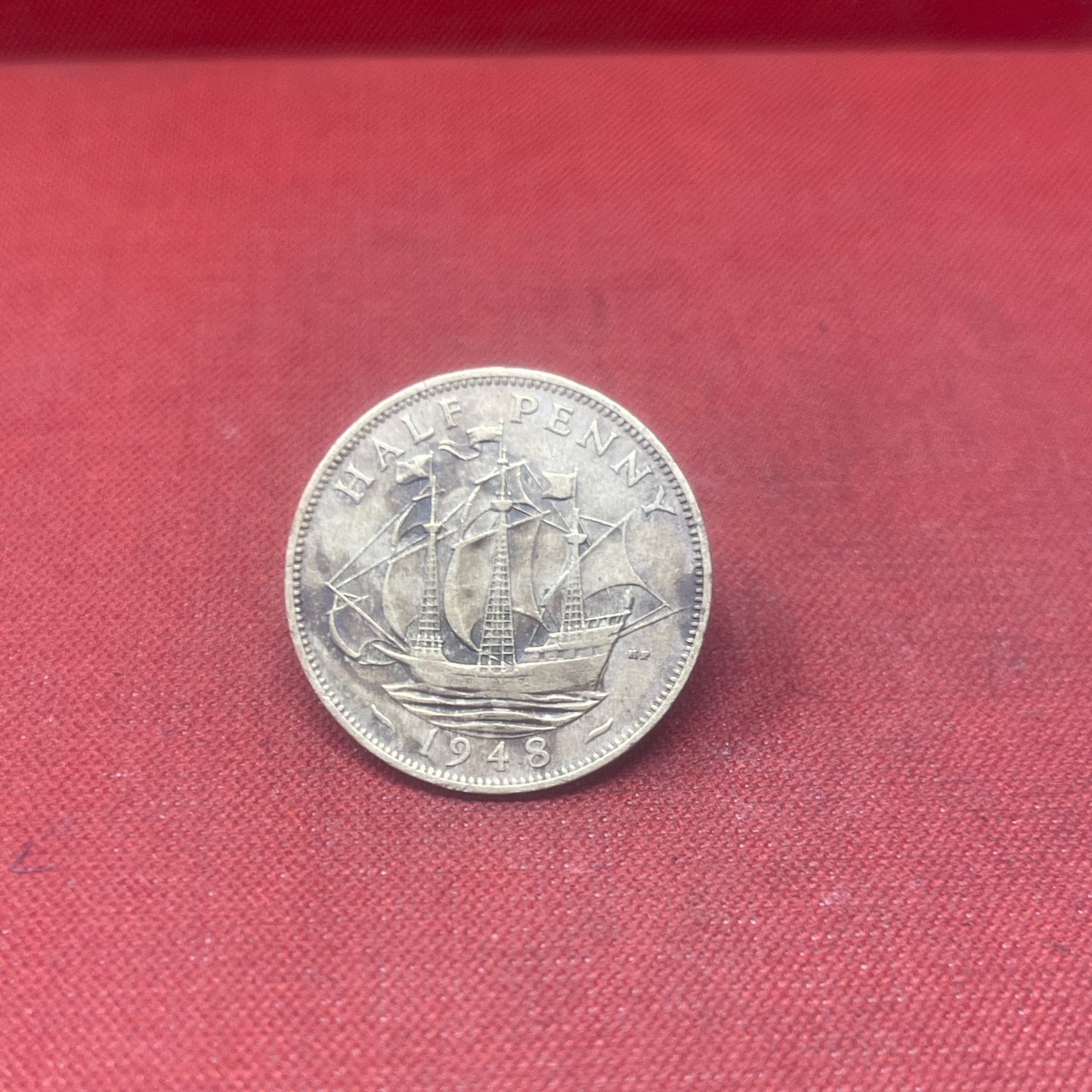King George VI 1947 Half Penny