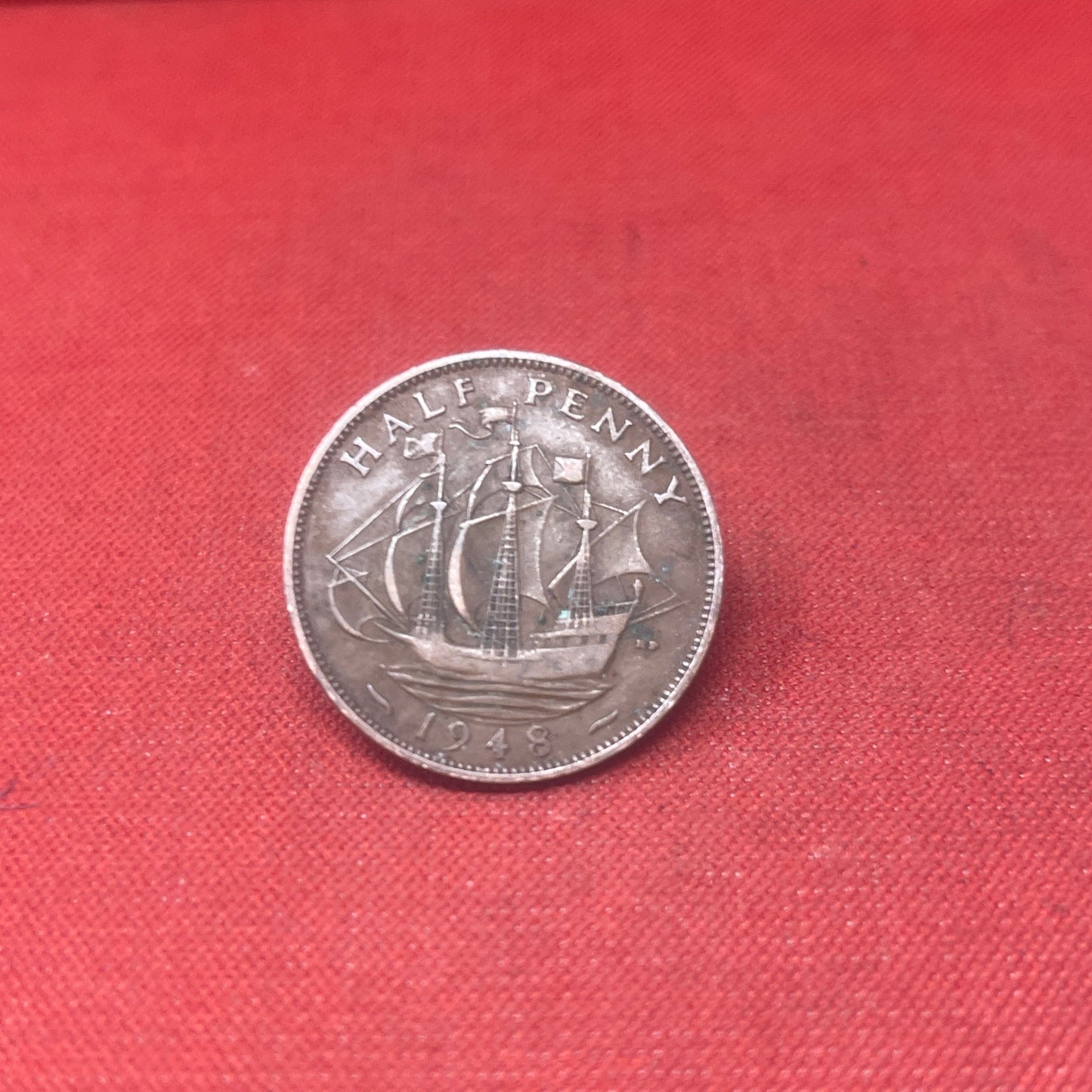 King George VI 1947 Half Penny