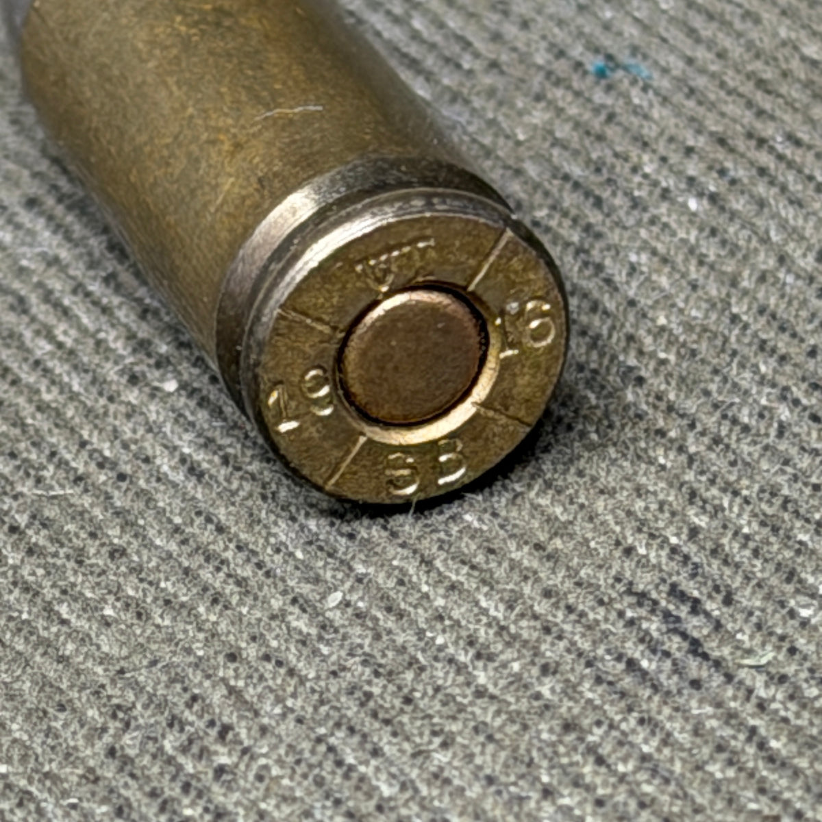 Original WW1 1916 Sellier & Bellot 9mm Pistol Cartridge – S&B Headstamp – Inert