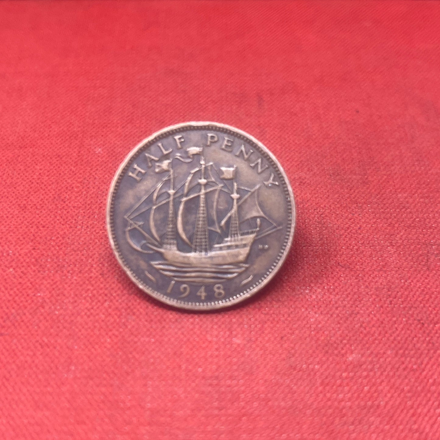 King George VI 1947 Half Penny