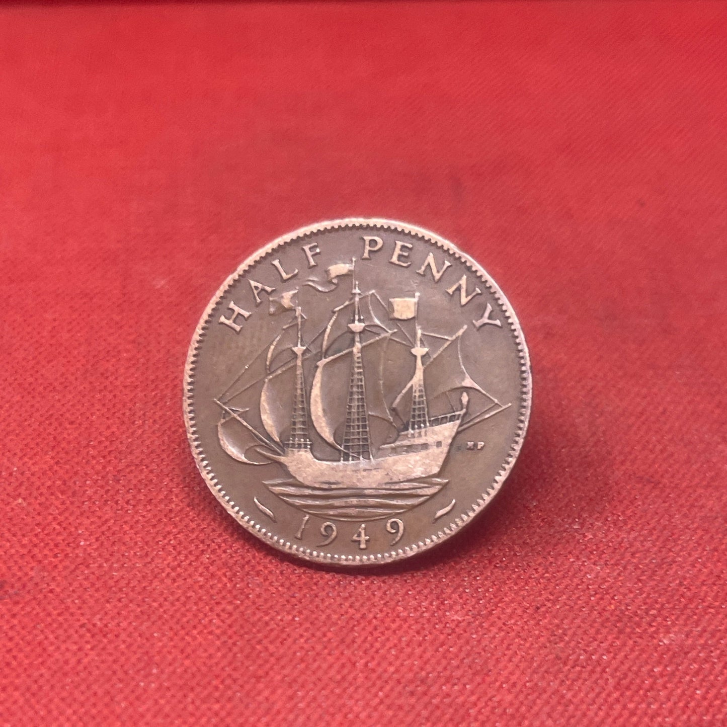King George VI 1949 Half Penny
