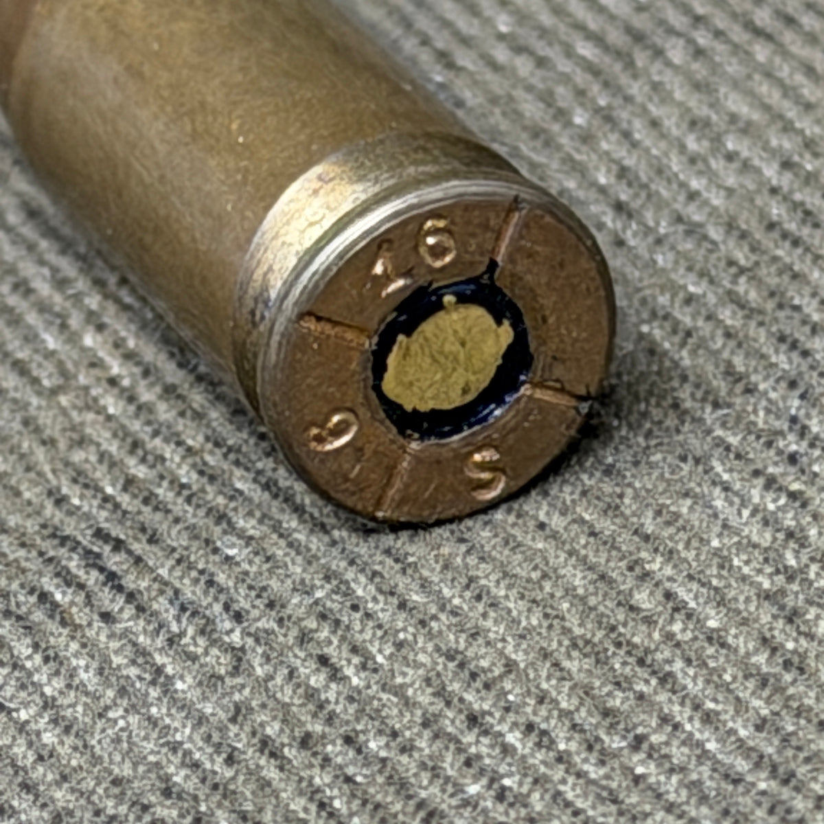Original WW1 German 9mm Parabellum Cartridge – Spandau Arsenal – June 1916 – Inert