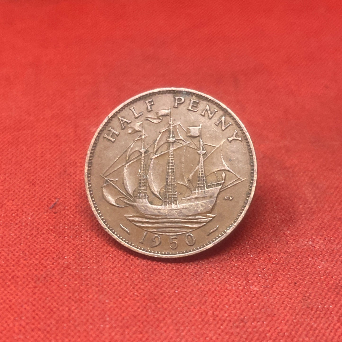 King George VI 1949 Half Penny