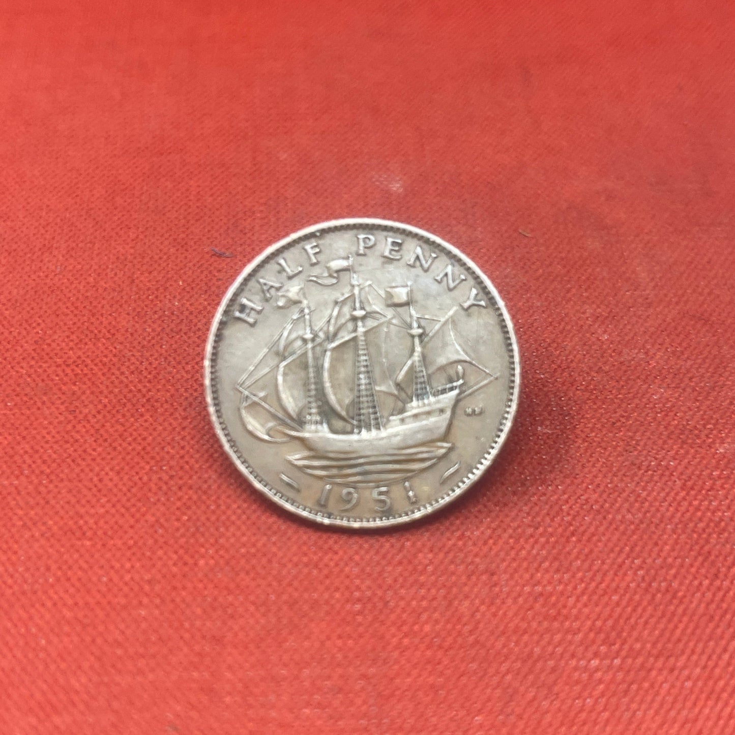 King George VI 1951 Half Penny
