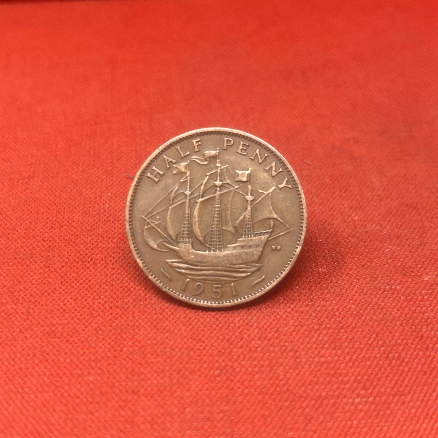 King George VI 1951 Half Penny