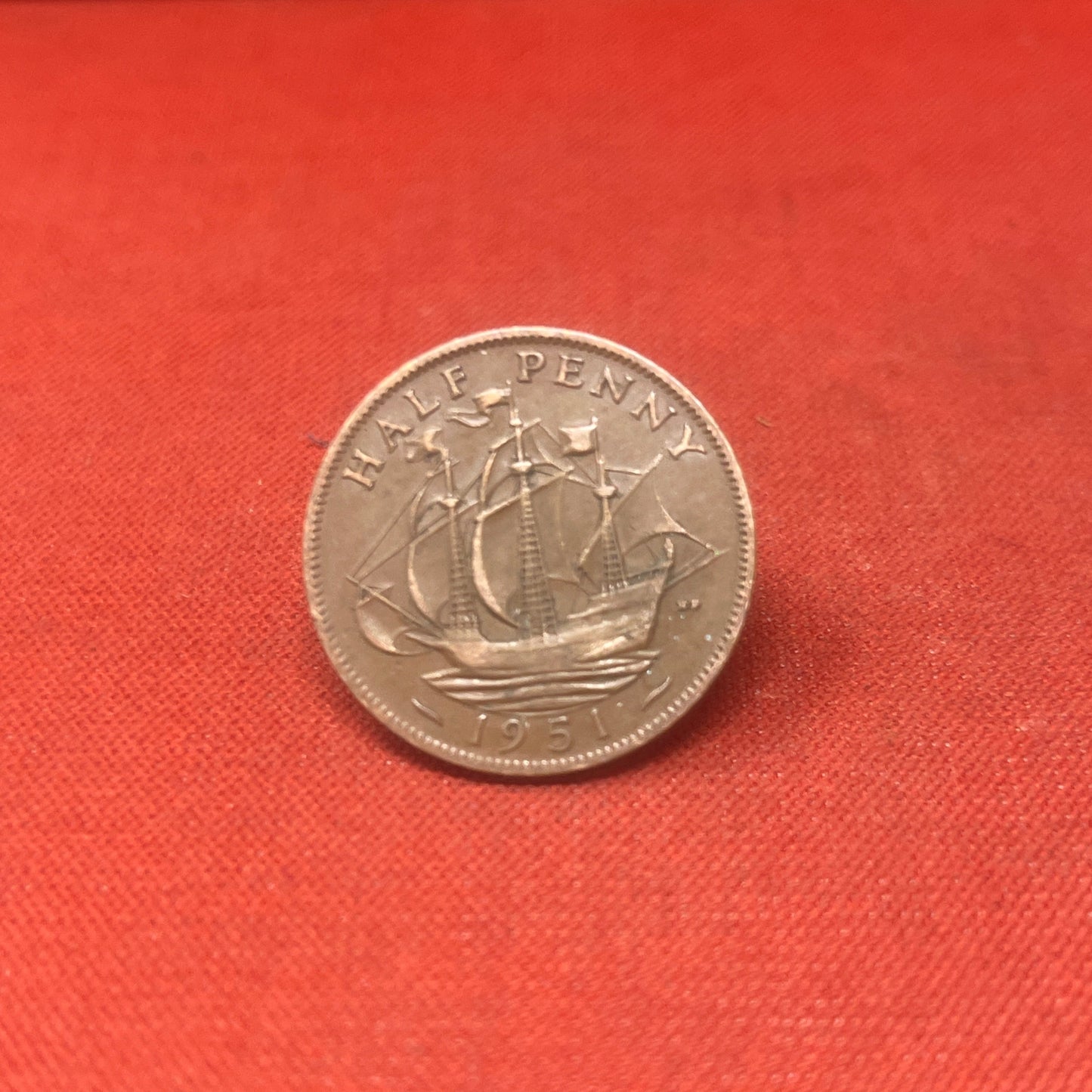 King George VI 1951 Half Penny