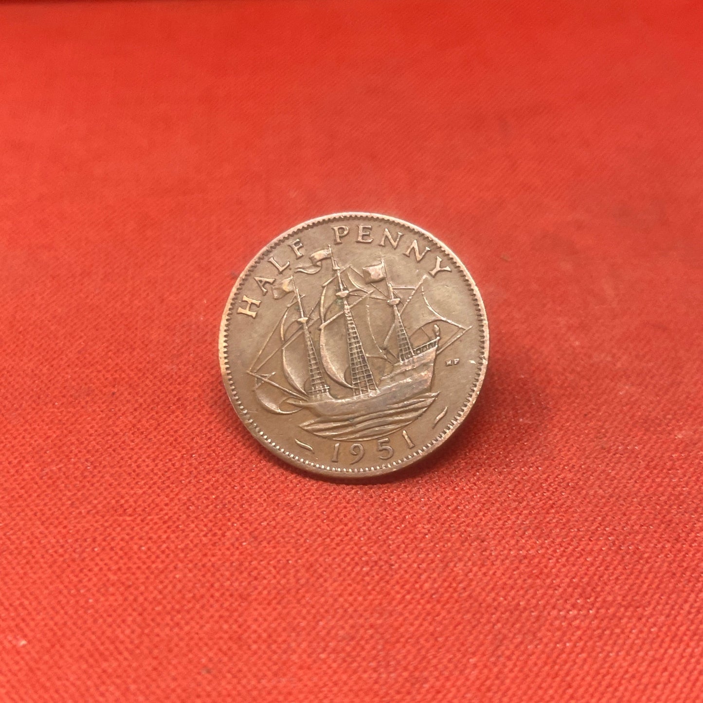 King George VI 1951 Half Penny