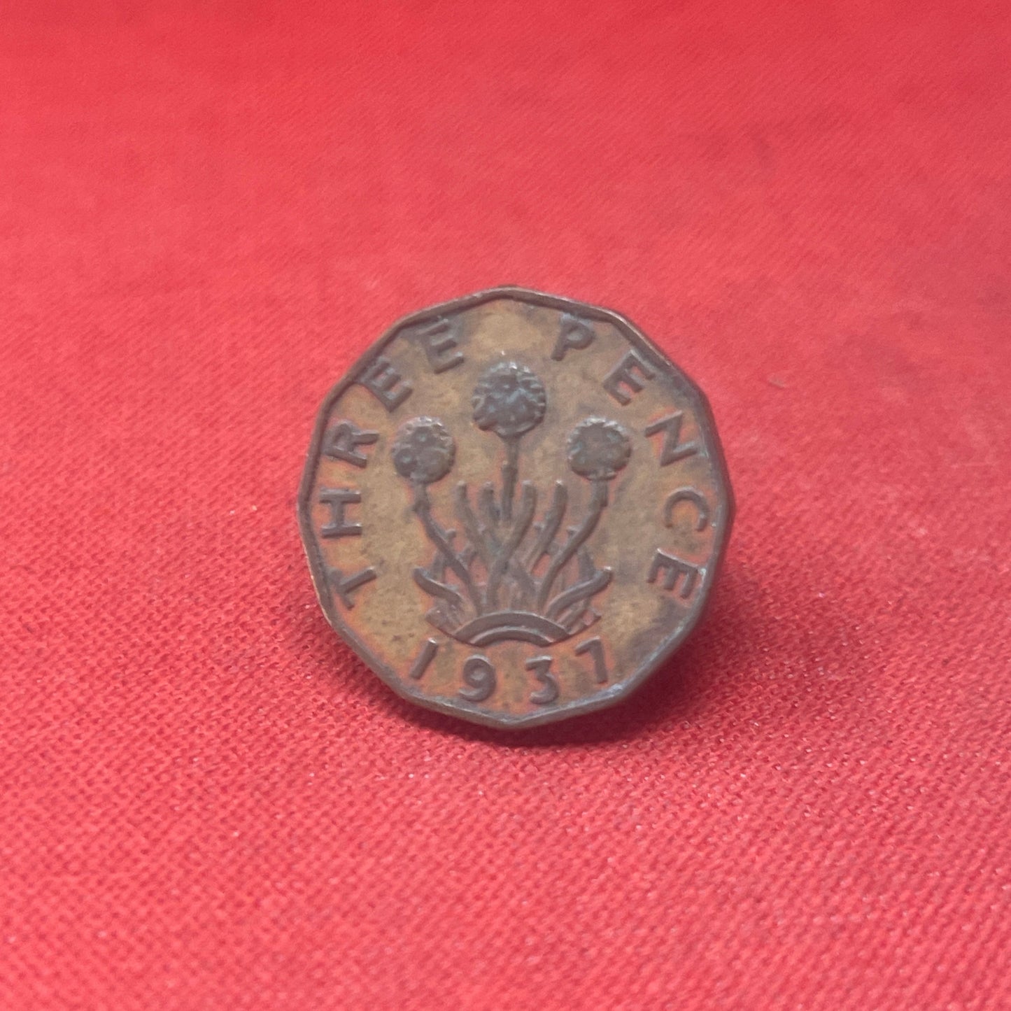 King George VI 1937 Threepence Coin