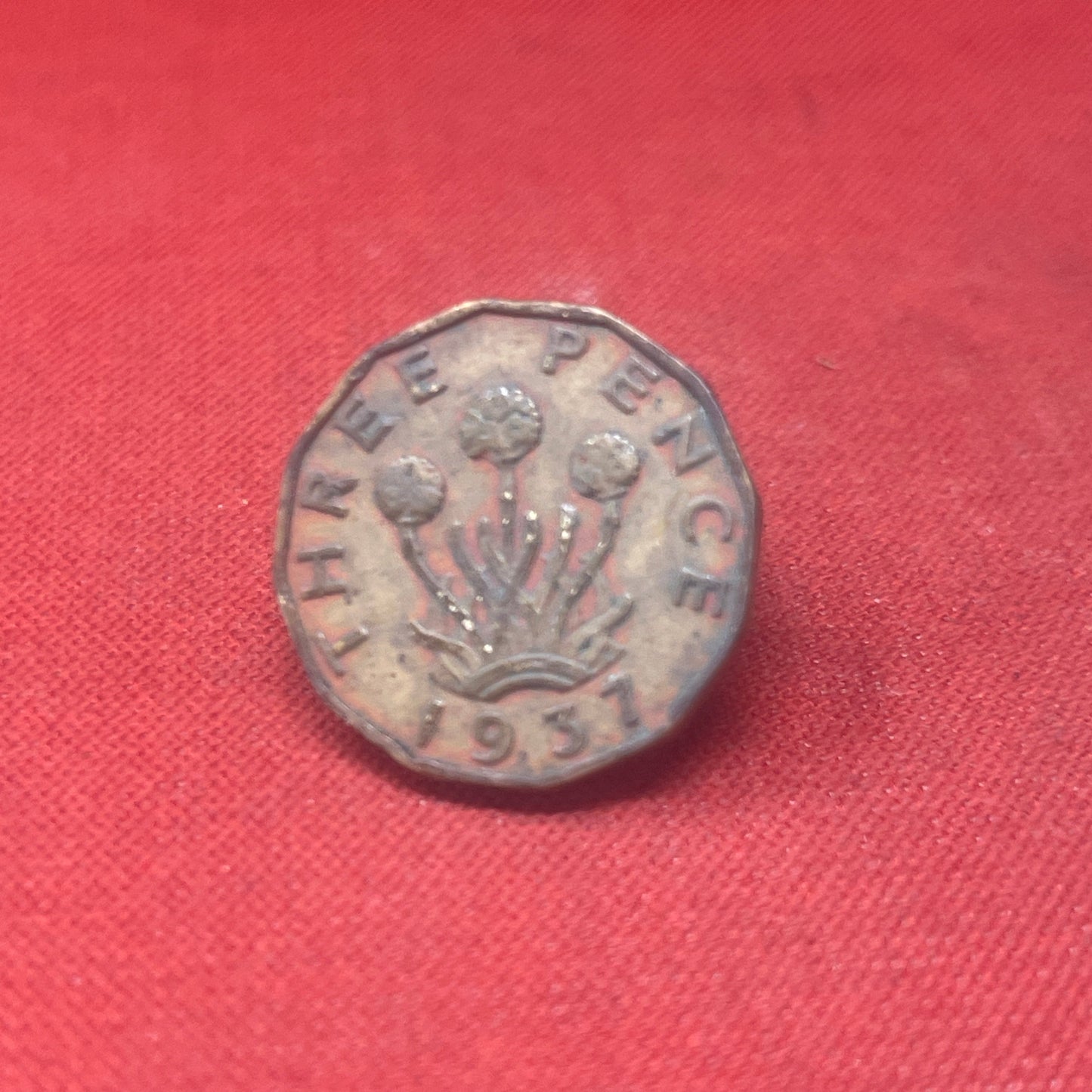 King George VI 1937 Threepence Coin