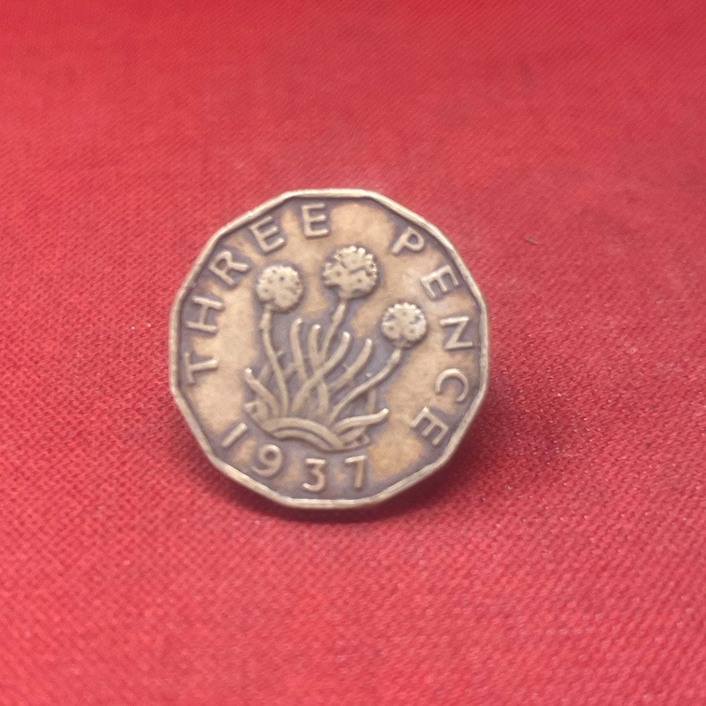King George VI 1937 Threepence Coin