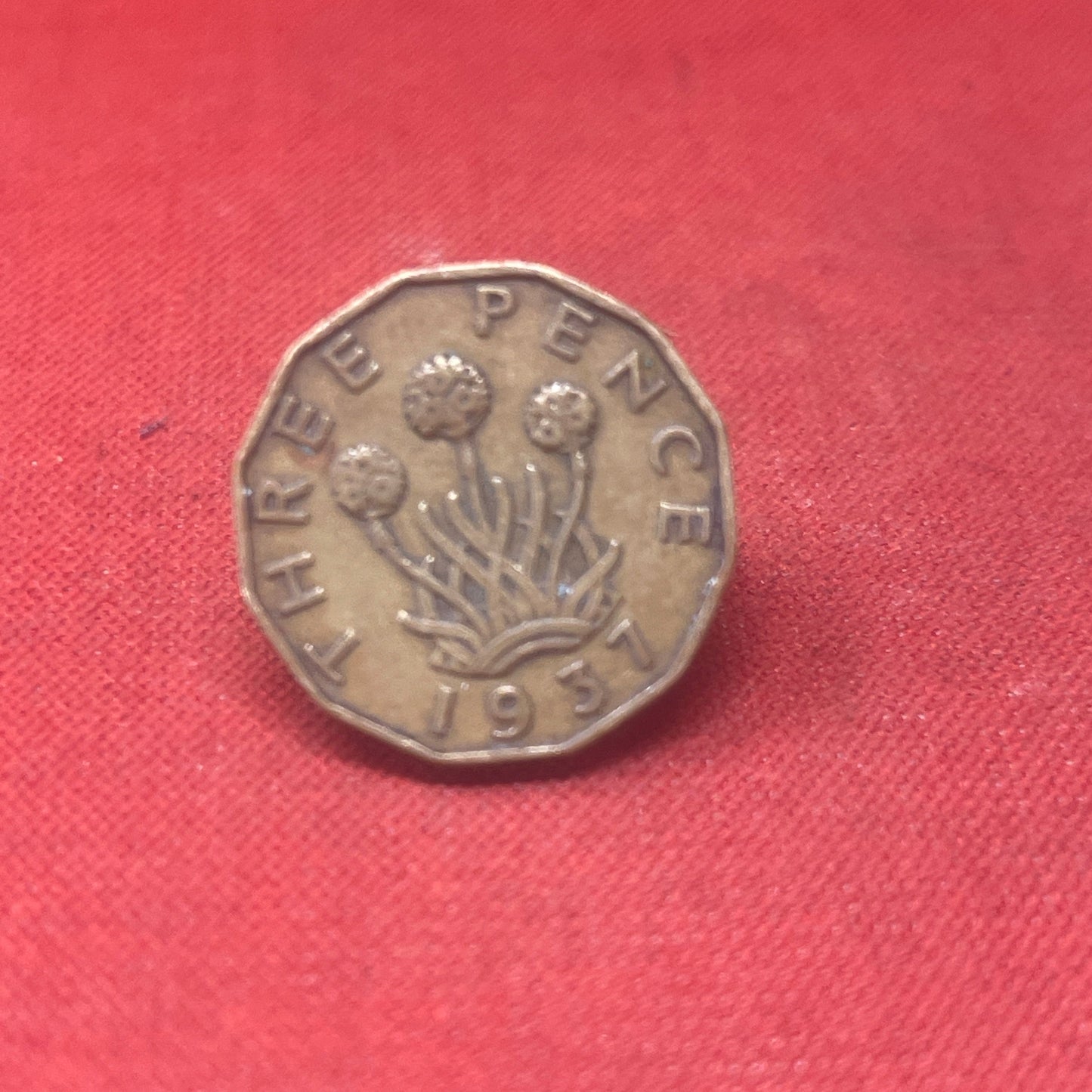 King George VI 1937 Threepence Coin