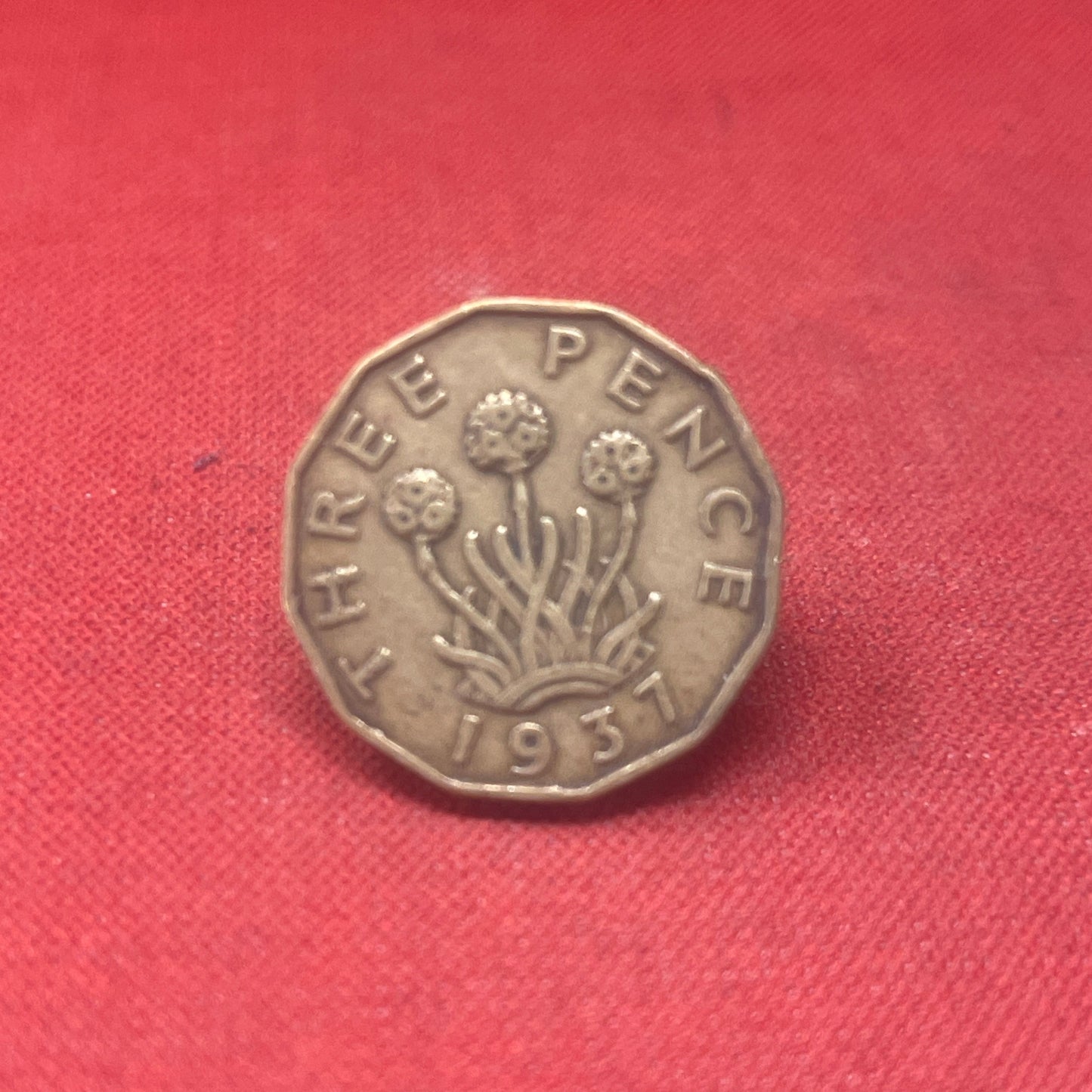 King George VI 1937 Threepence Coin