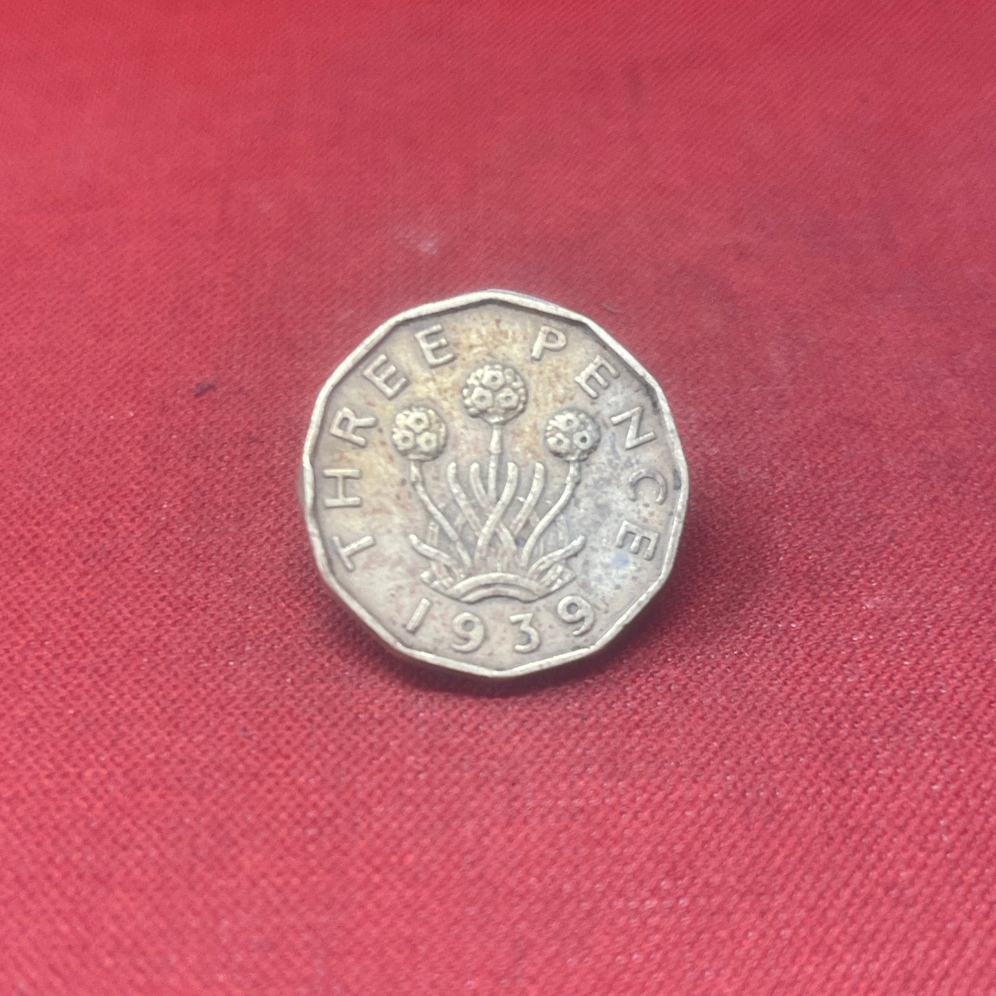 King George VI 1939 Threepence Coin