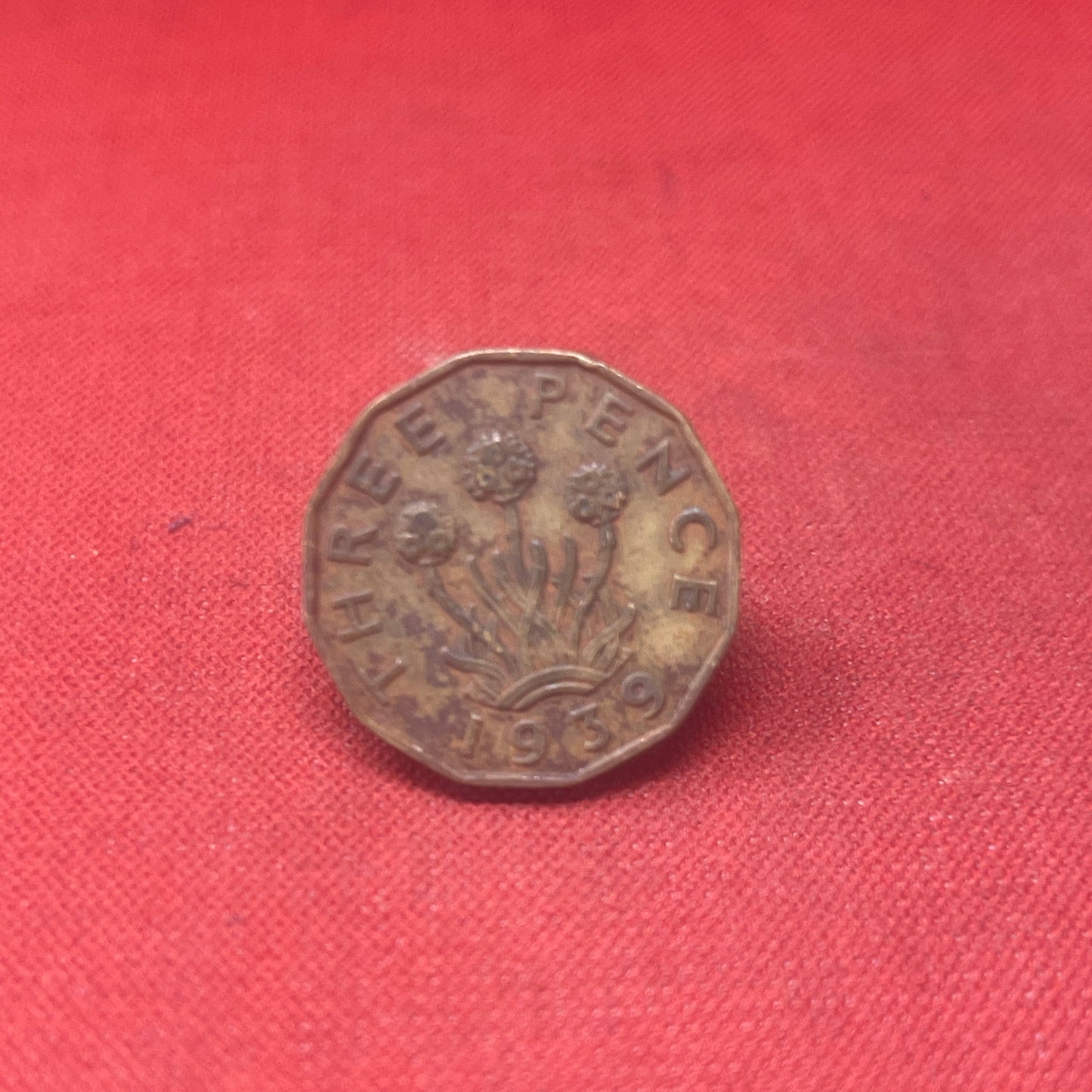 King George VI 1939 Threepence Coin