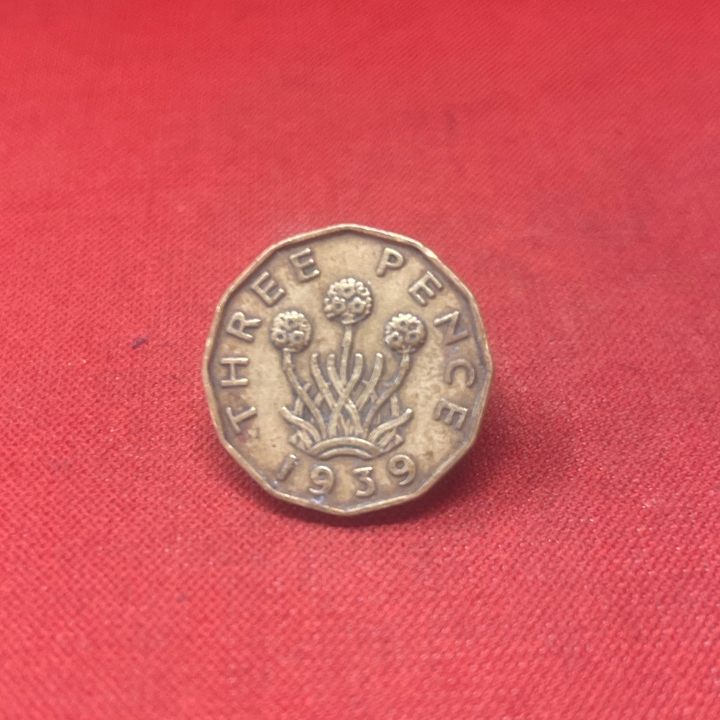 King George VI 1939 Threepence Coin