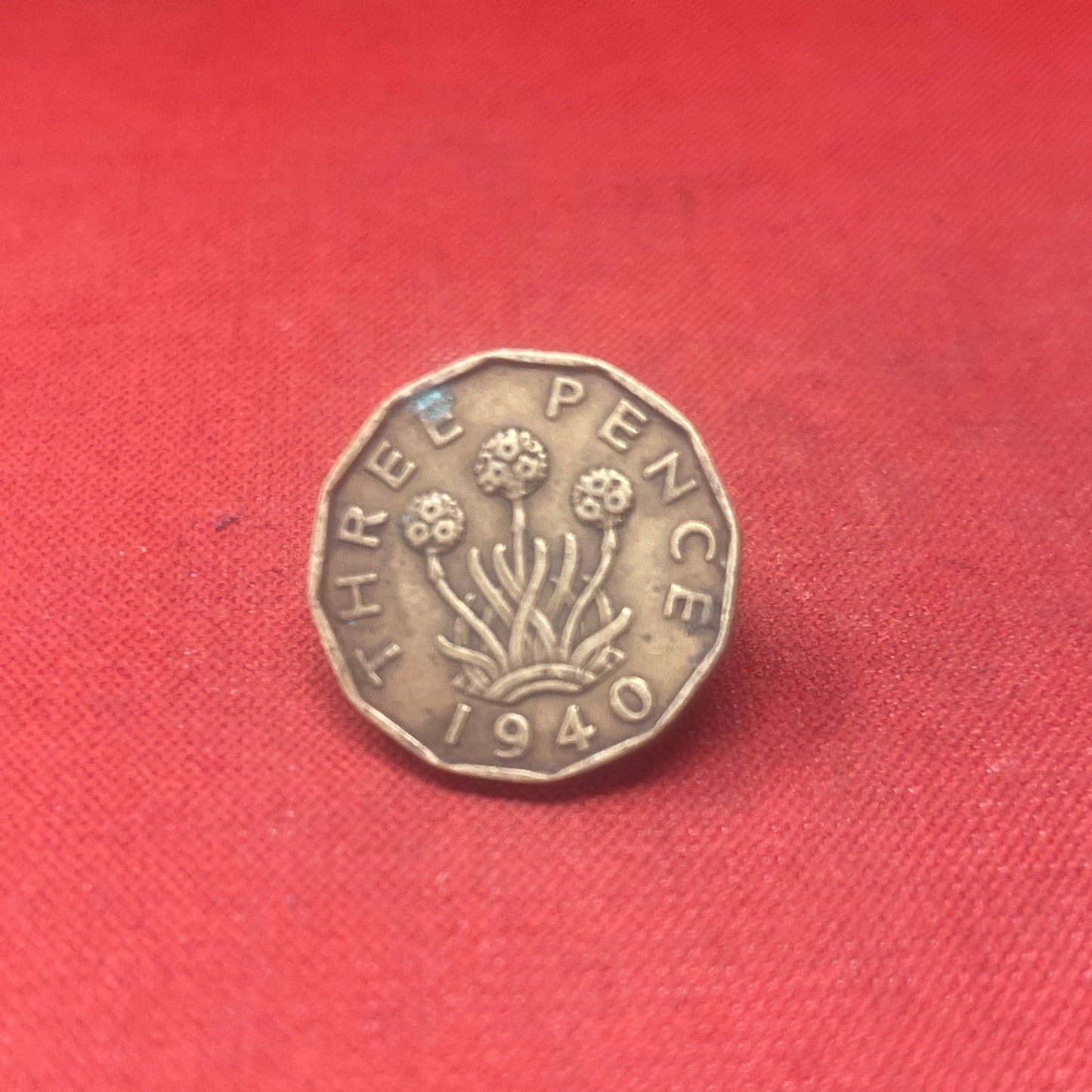 King George VI 1940 Threepence Coin