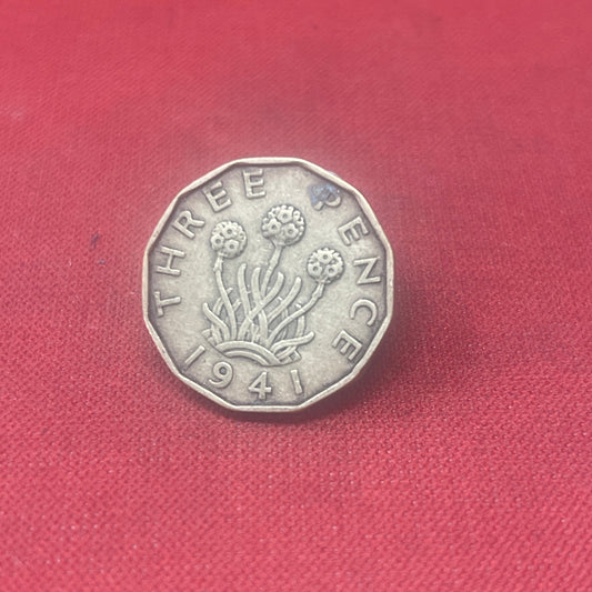 King George VI 1941  Threepence Coin