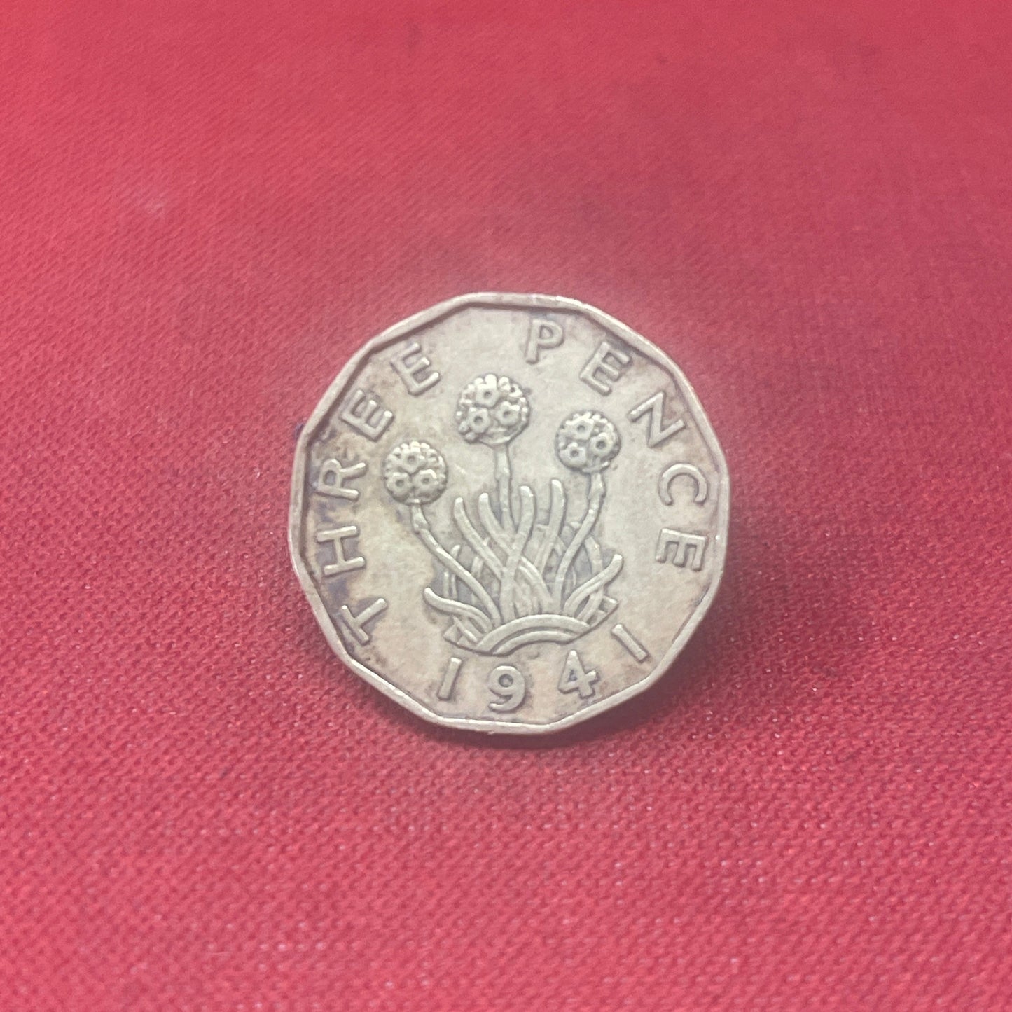 King George VI 1941 Threepence Coin