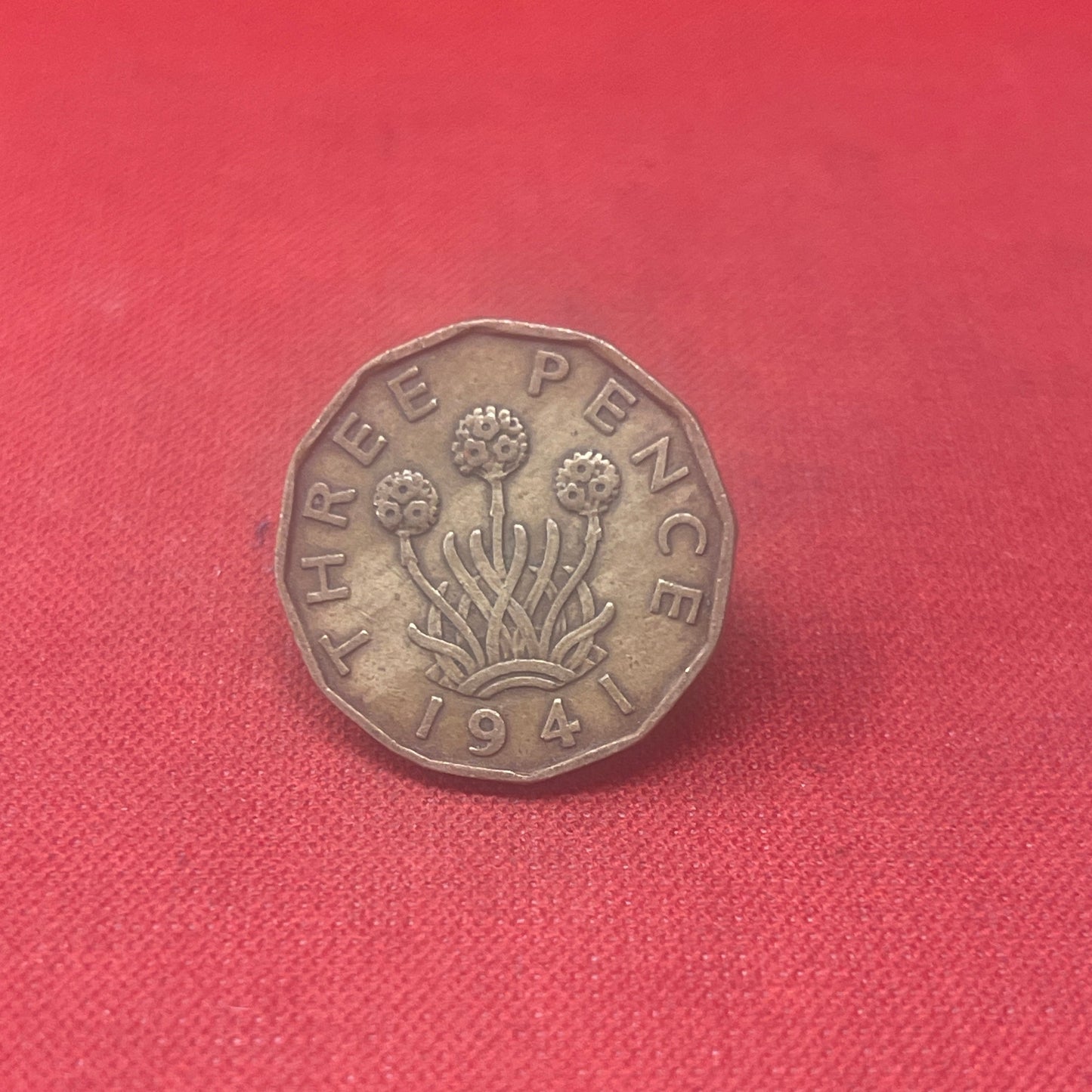 King George VI 1941 Threepence Coin