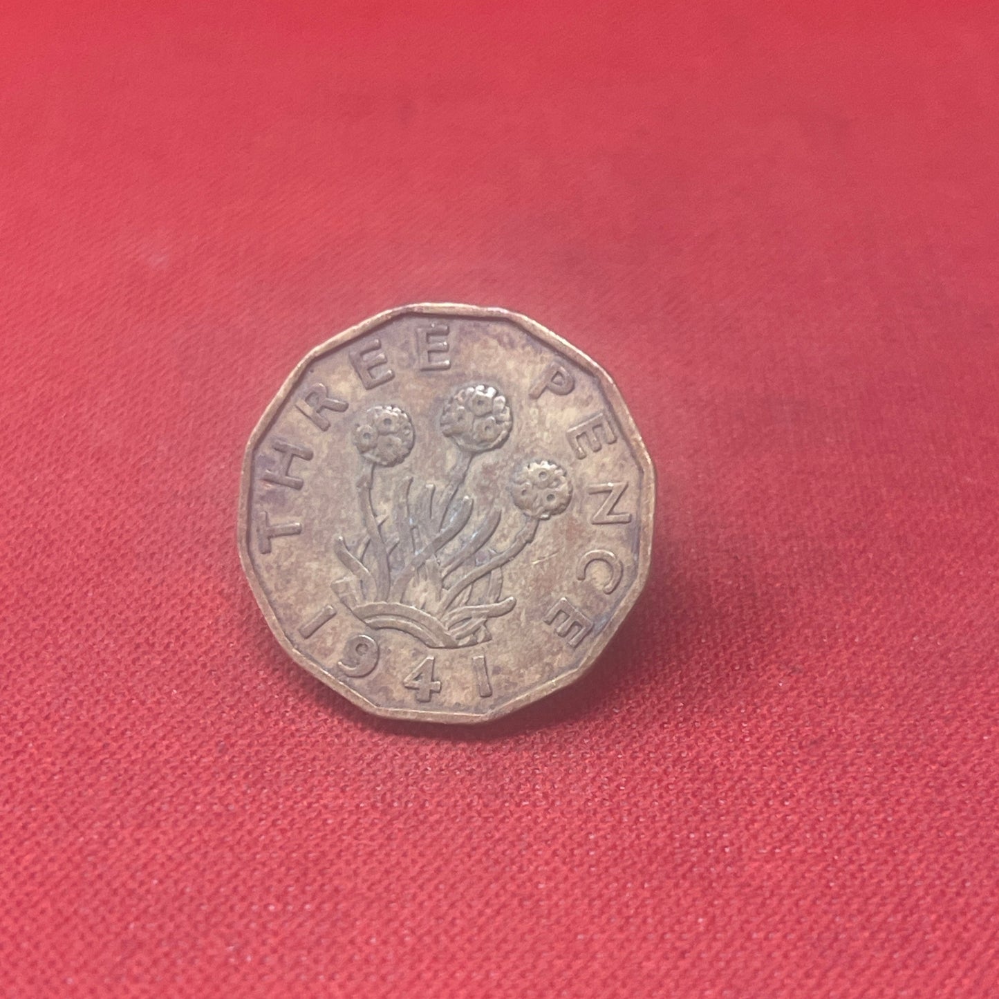 King George VI 1941 Threepence Coin