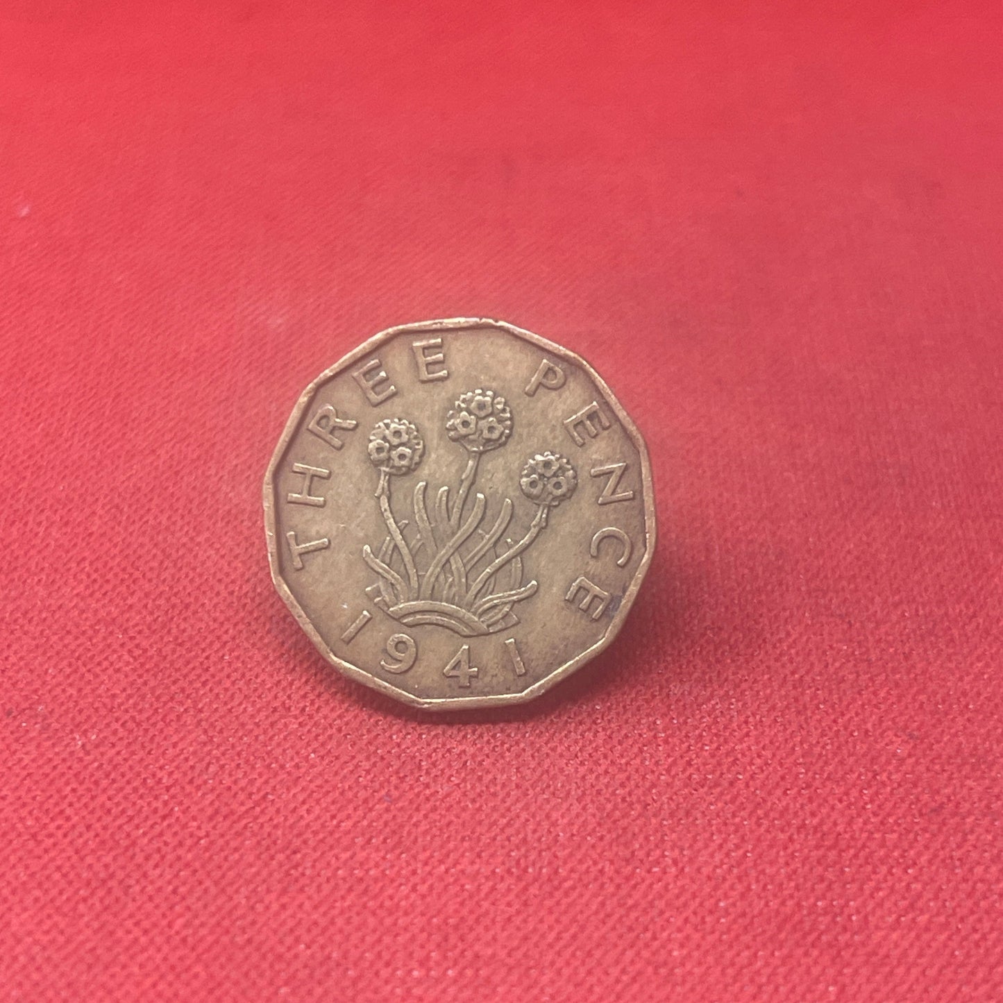 King George VI 1941 Threepence Coin