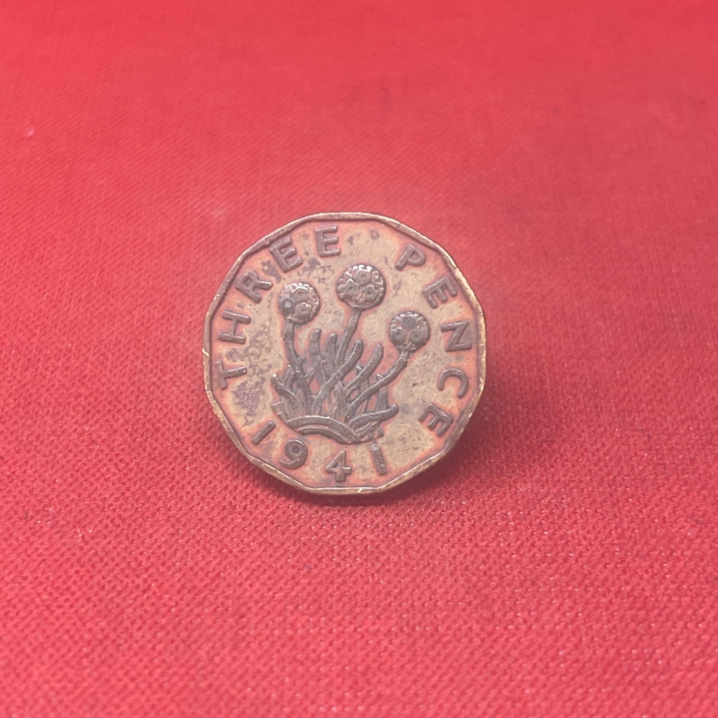 King George VI 1941 Threepence Coin