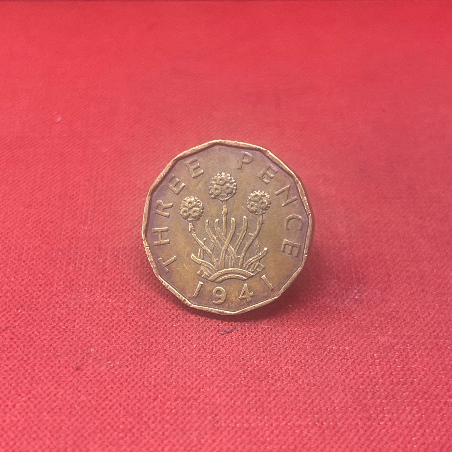 King George VI 1941 Threepence Coin