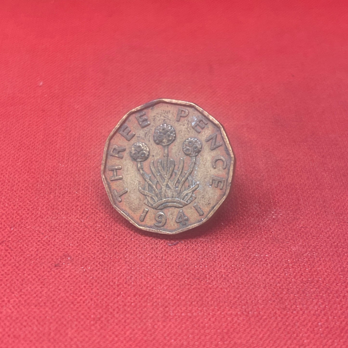 King George VI 1941 Threepence Coin
