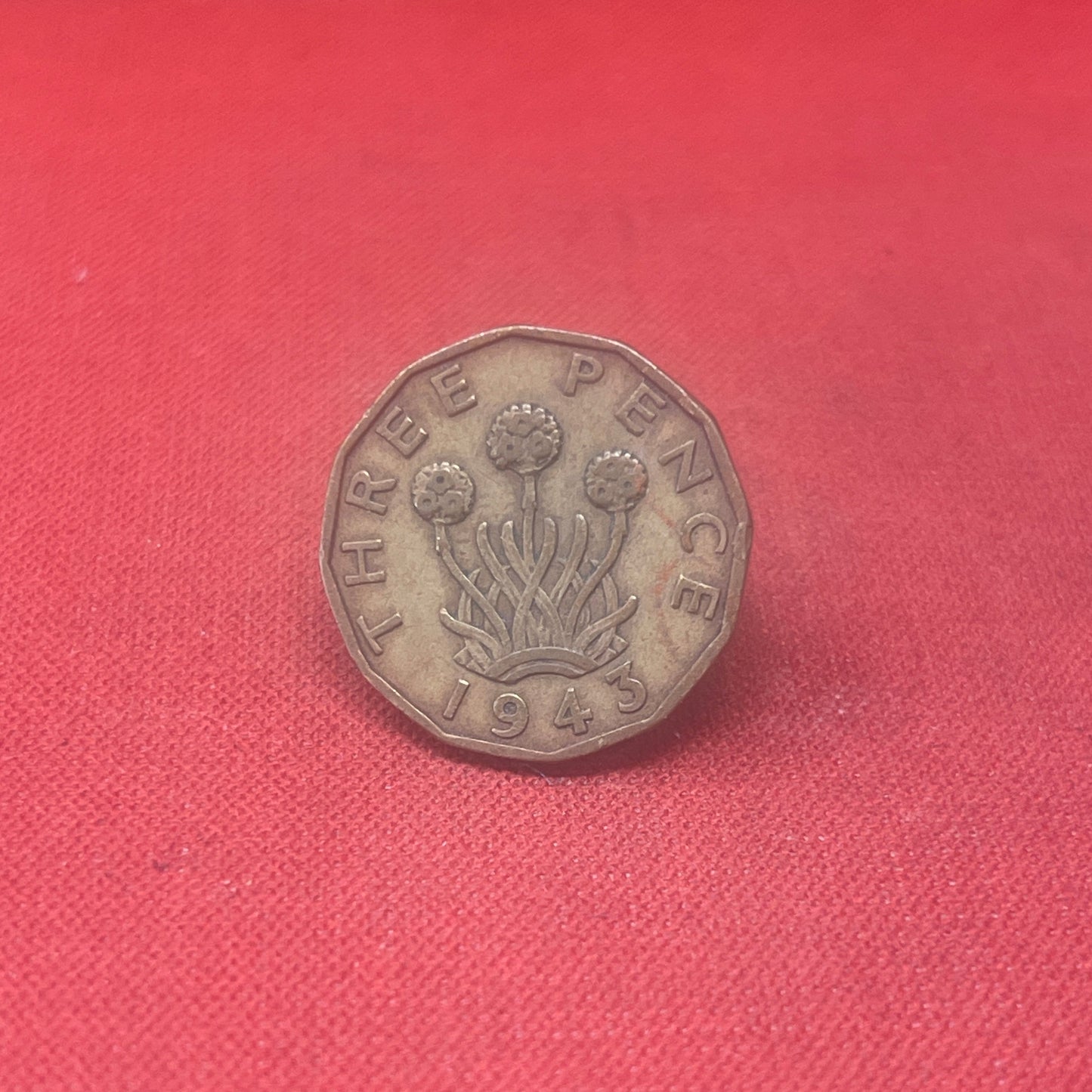 King George VI 1941 Threepence Coin
