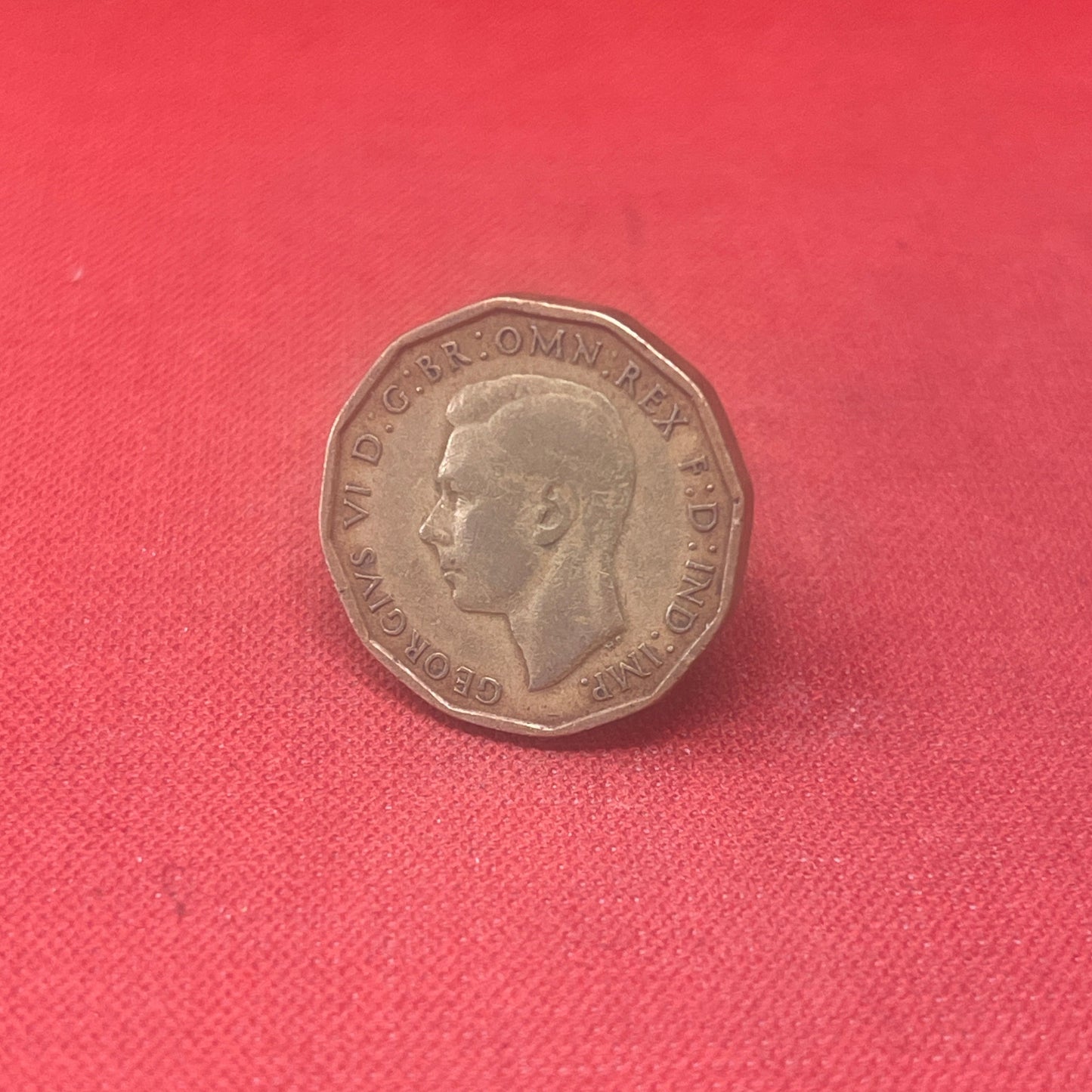 King George VI 1941 Threepence Coin