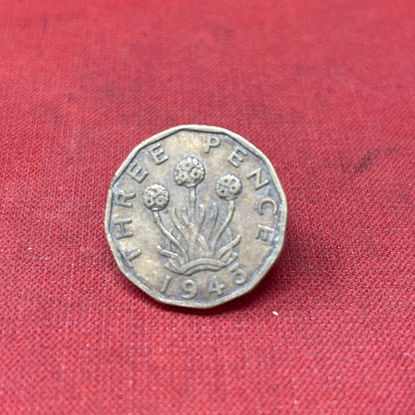 King George VI 1943 Threepence Coin