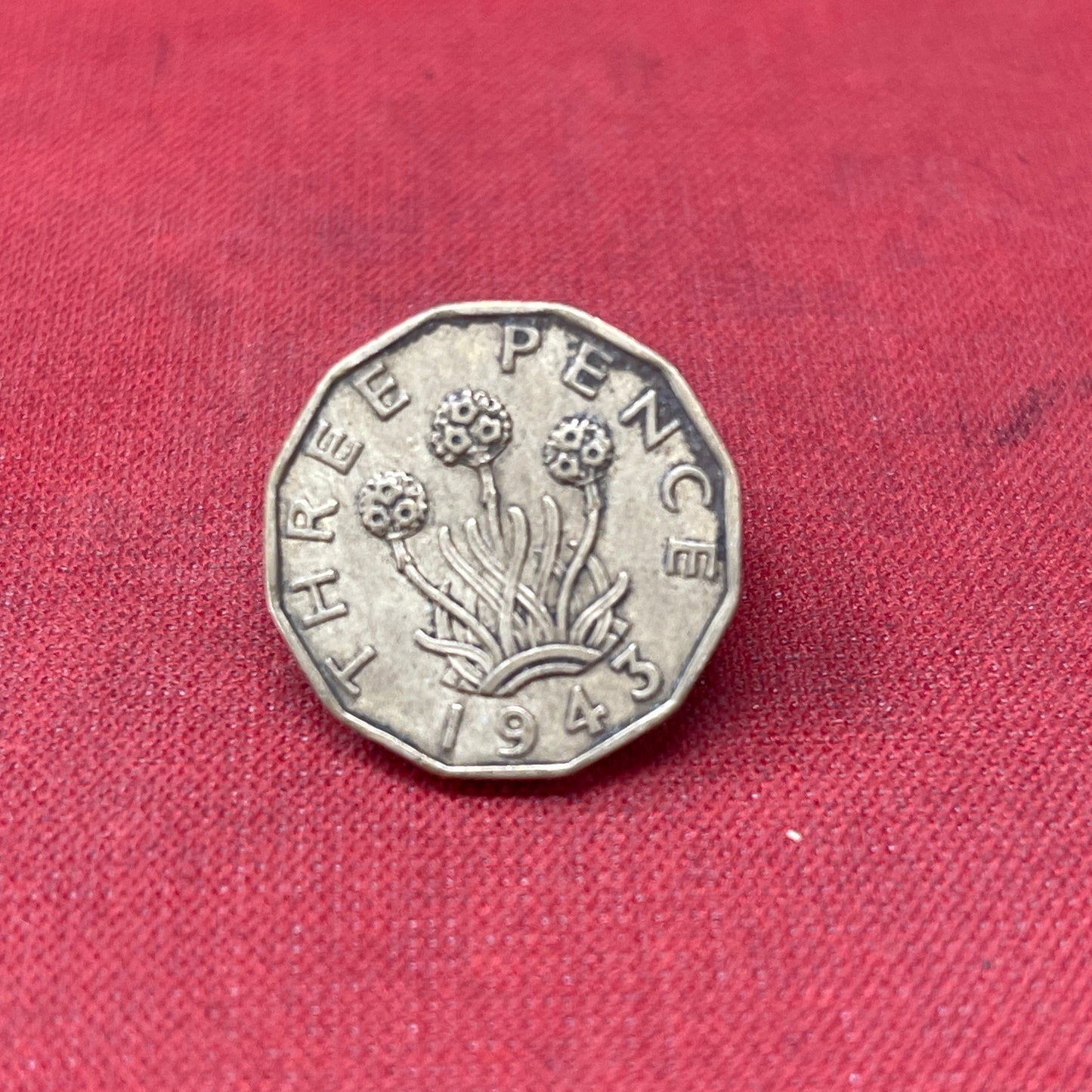 King George VI 1943 Threepence Coin