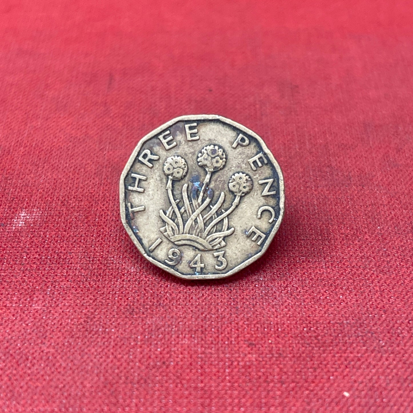 King George VI 1943 Threepence Coin