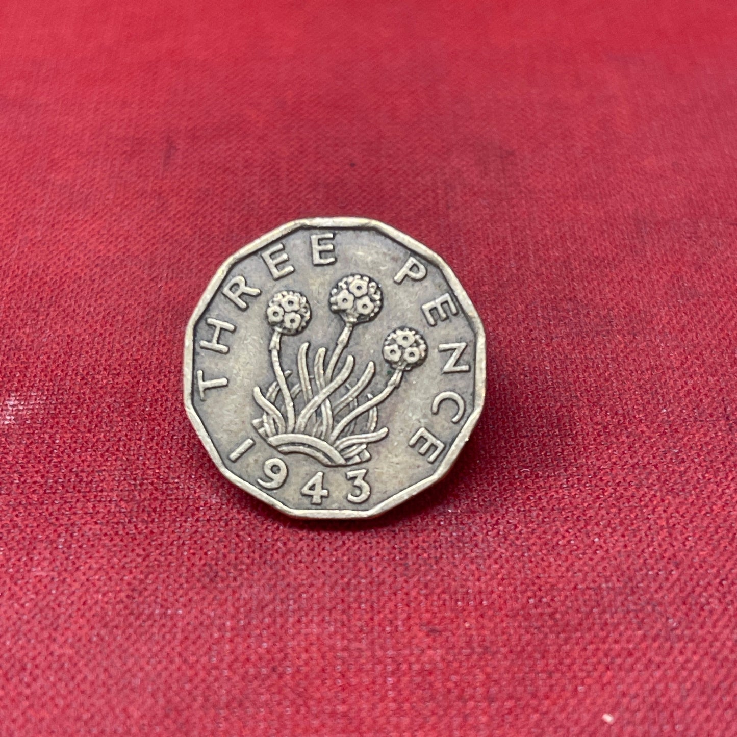 King George VI 1943 Threepence Coin