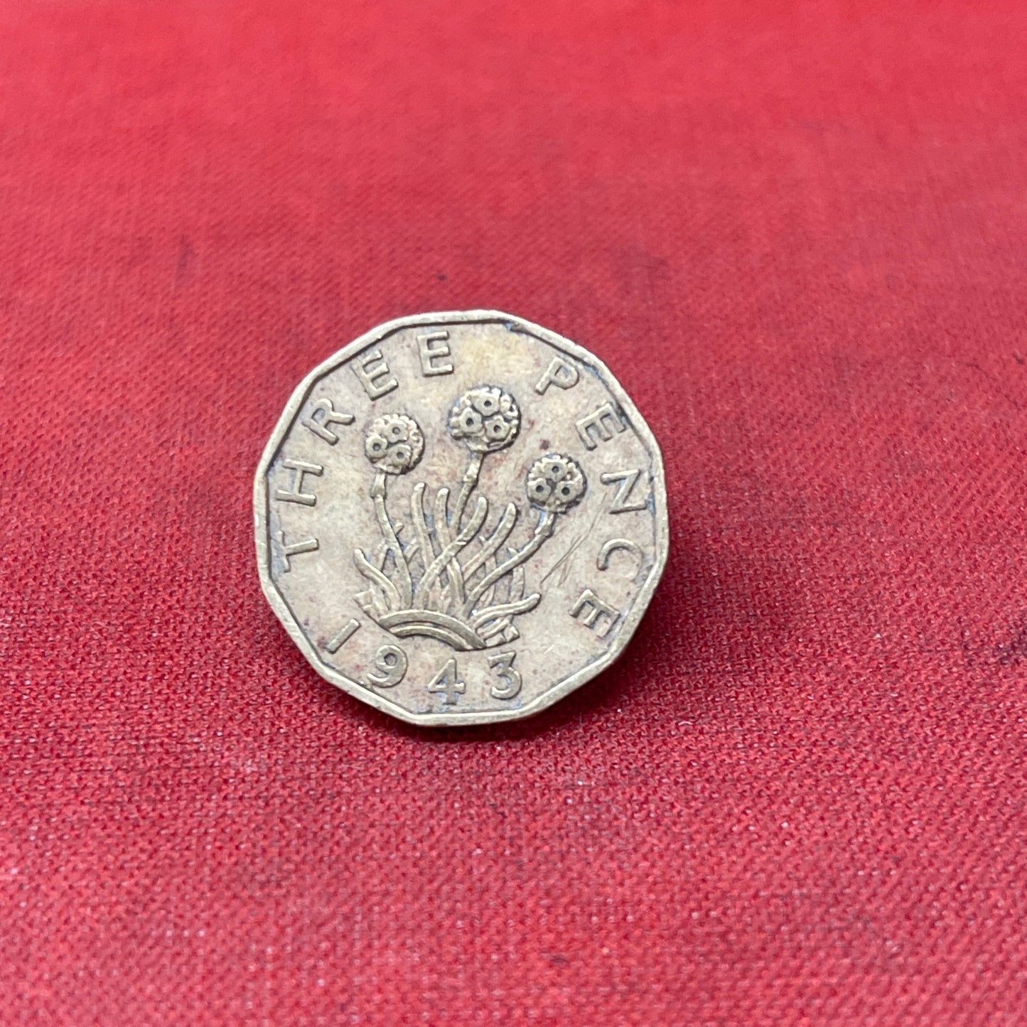 King George VI 1943 Threepence Coin