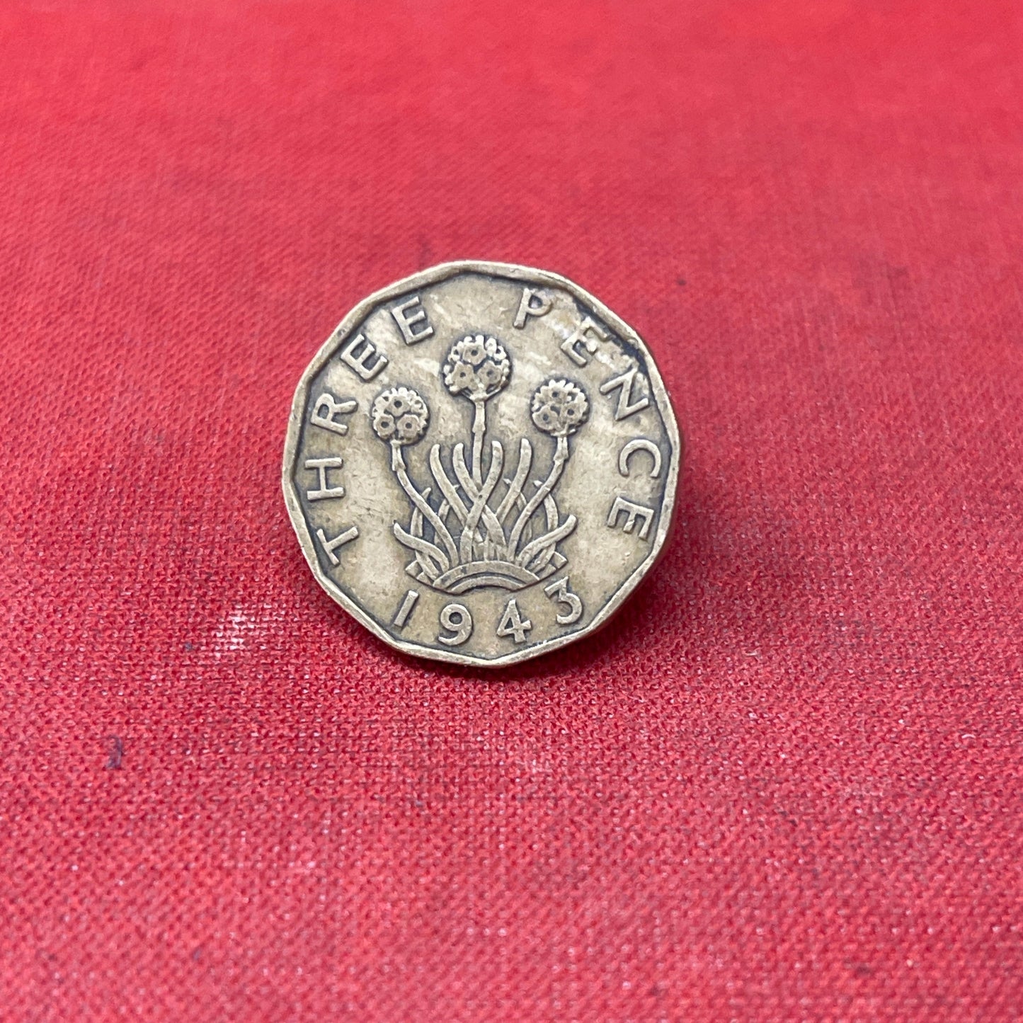 King George VI 1943 Threepence Coin