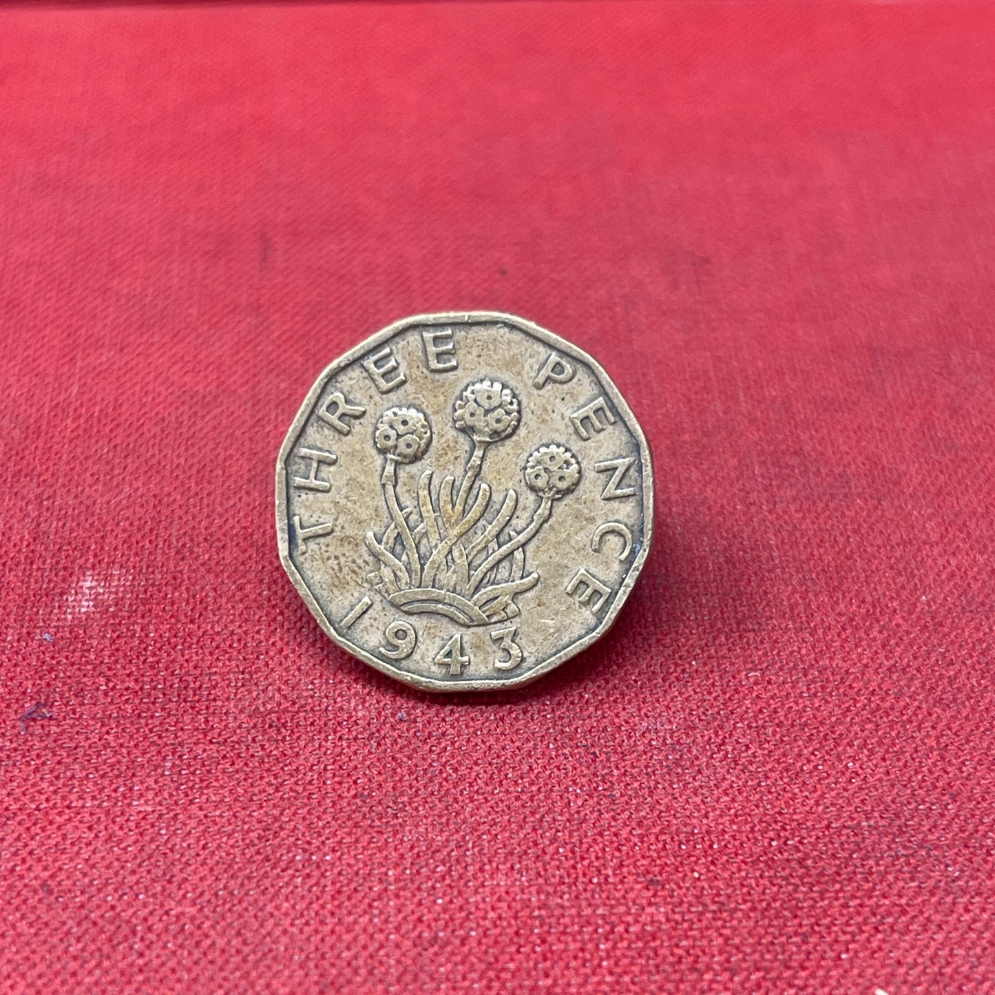 King George VI 1943 Threepence Coin