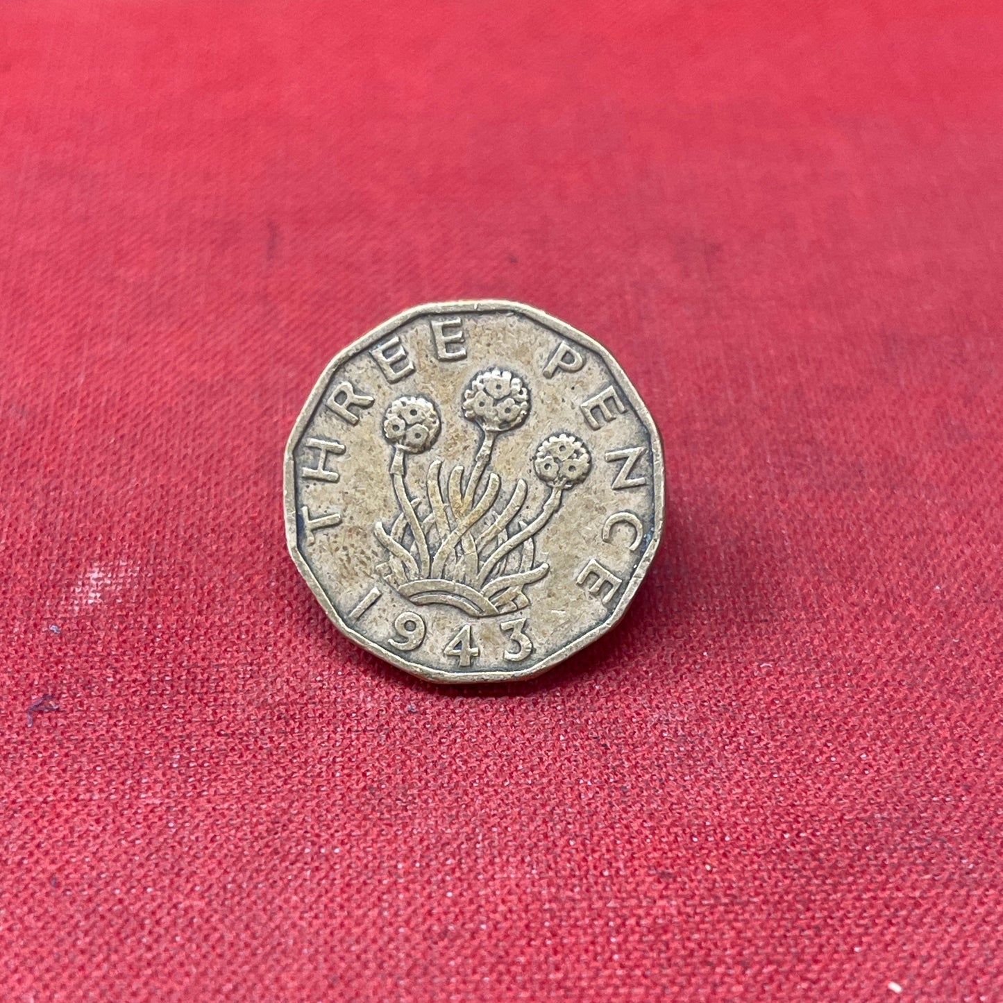 King George VI 1943 Threepence Coin