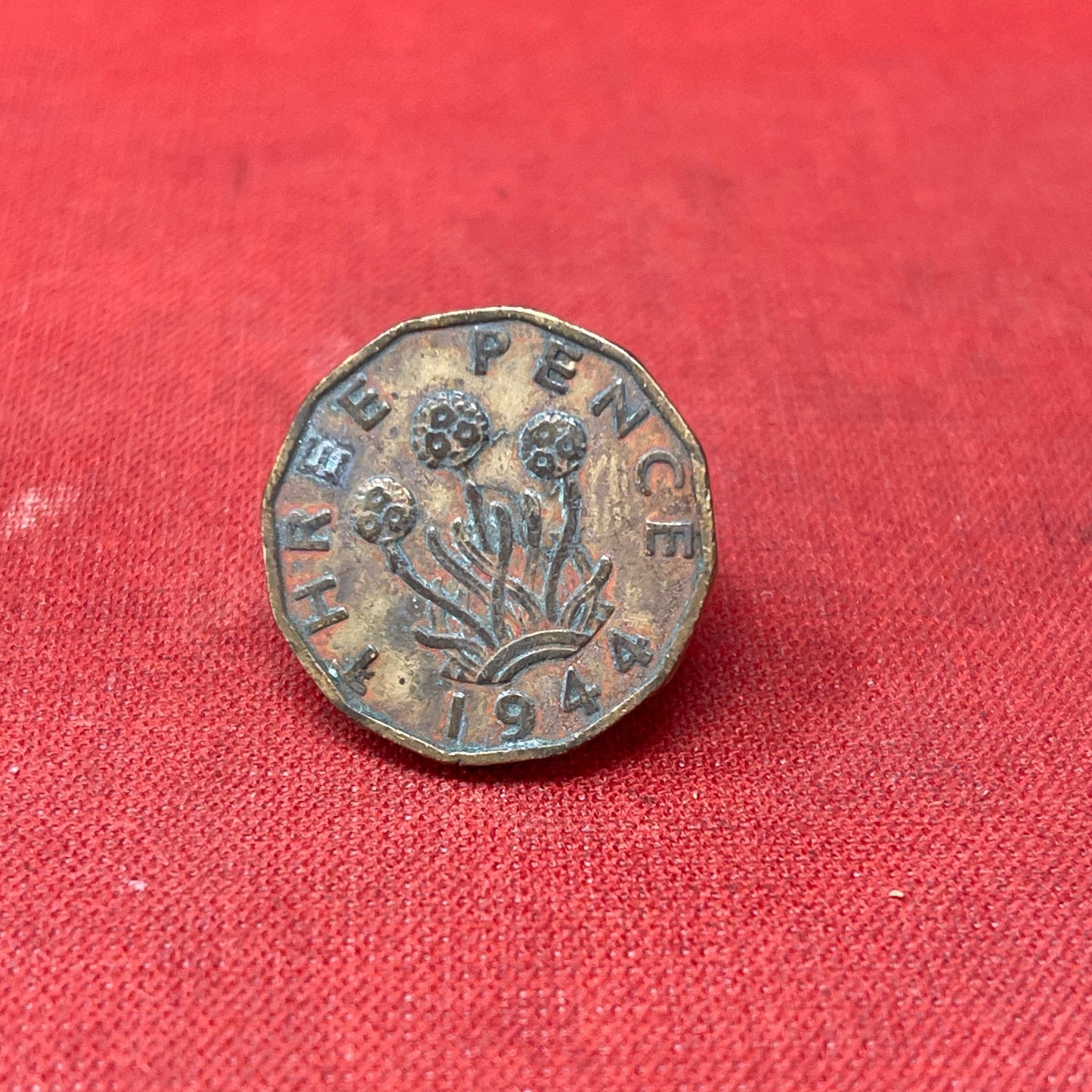 King George VI 1944 Threepence Coin