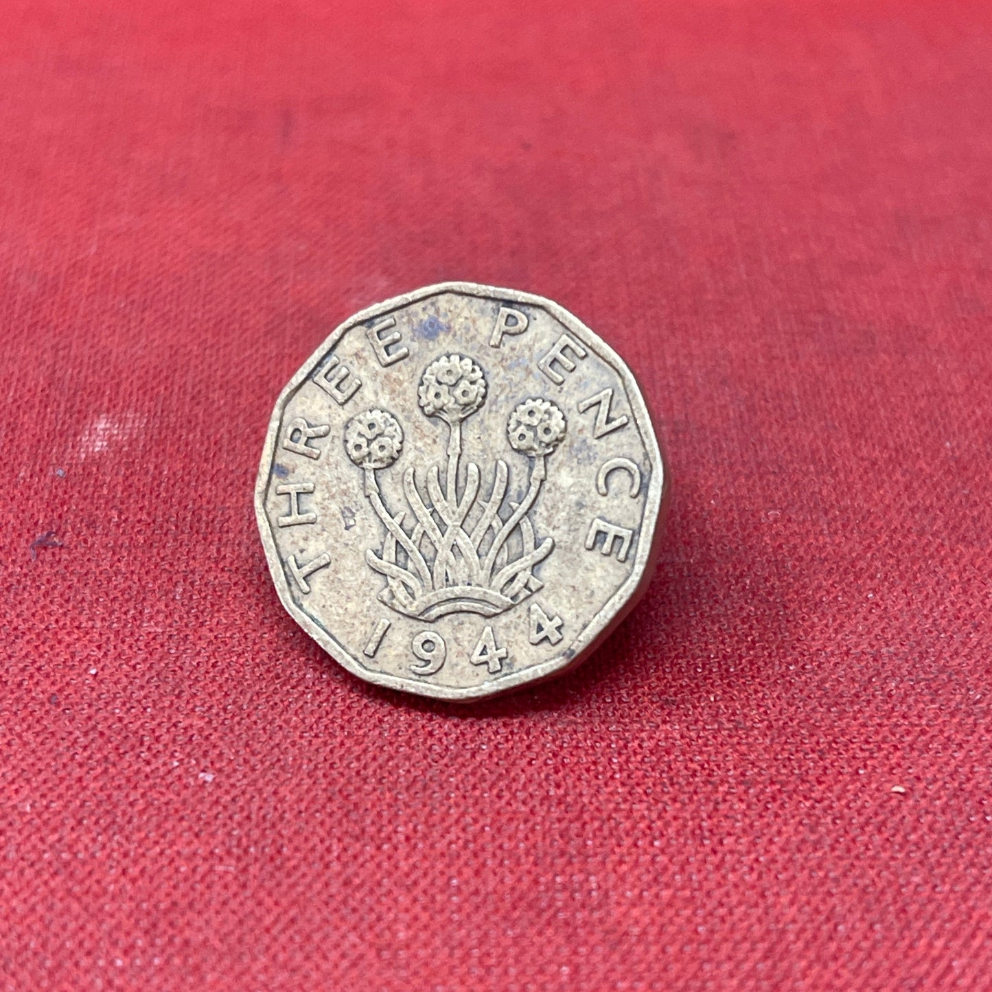 King George VI 1944 Threepence Coin