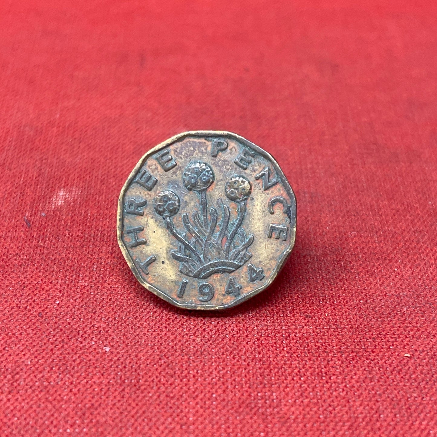King George VI 1944 Threepence Coin