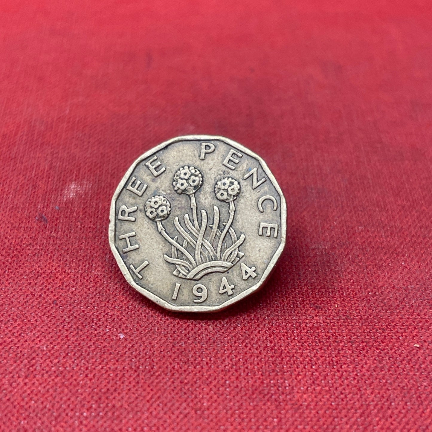 King George VI 1944 Threepence Coin