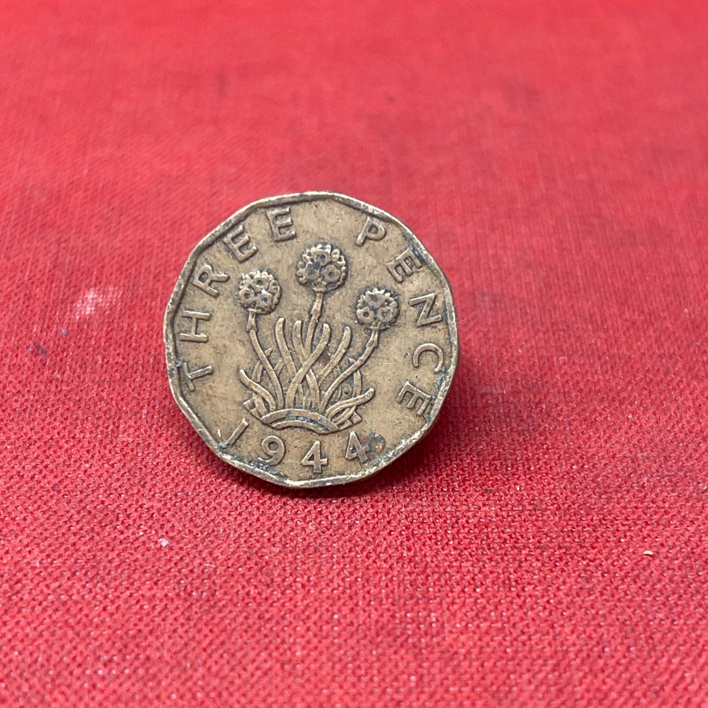 King George VI 1944 Threepence Coin