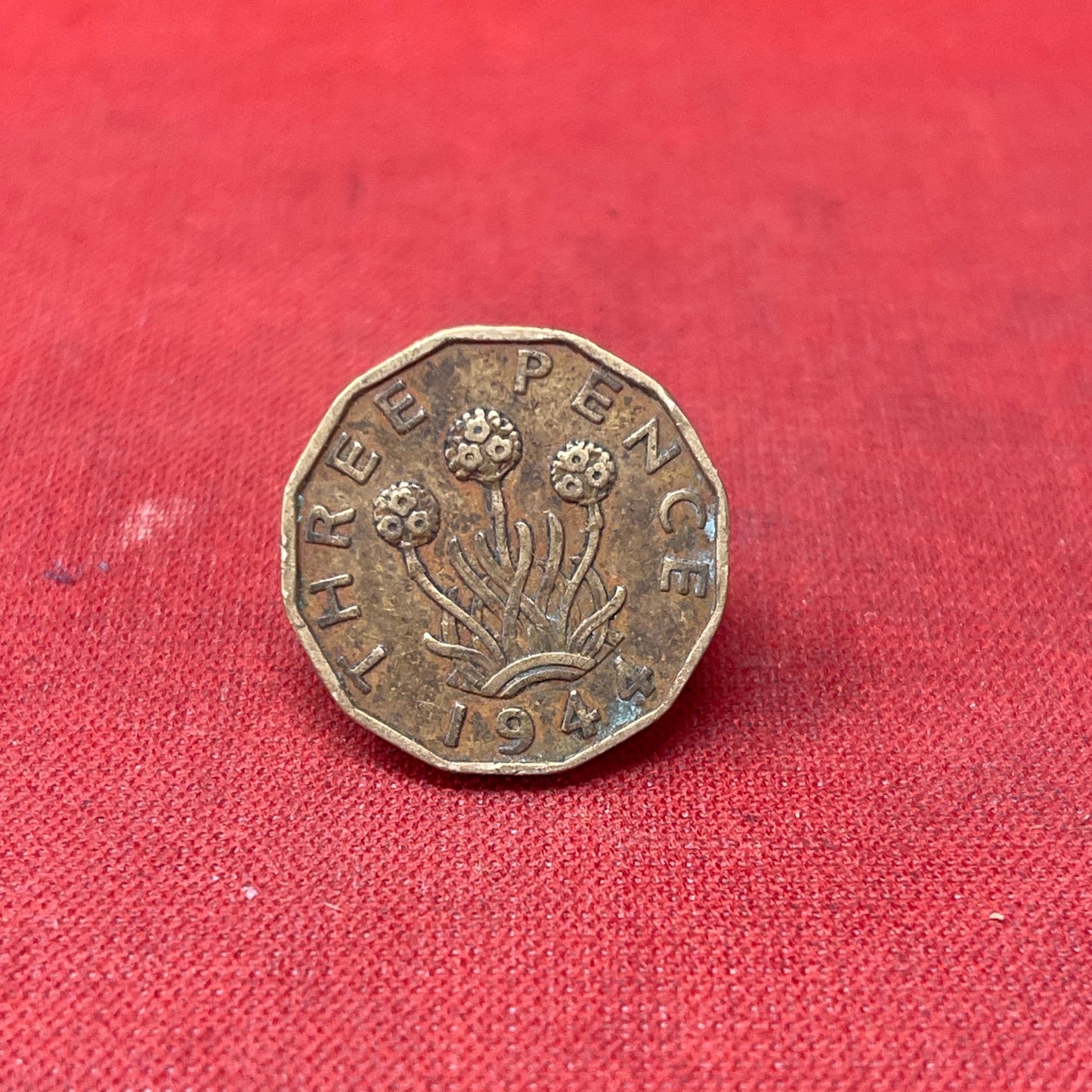 King George VI 1944 Threepence Coin