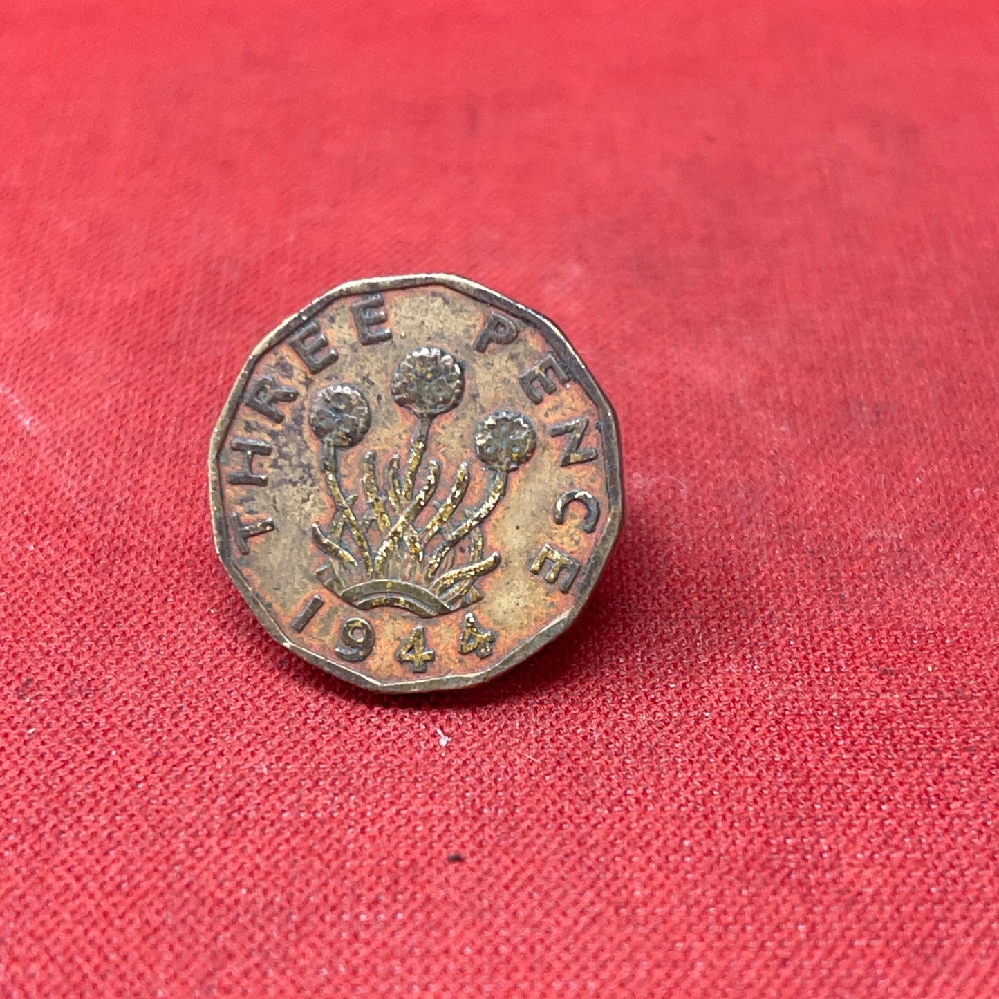 King George VI 1944 Threepence Coin
