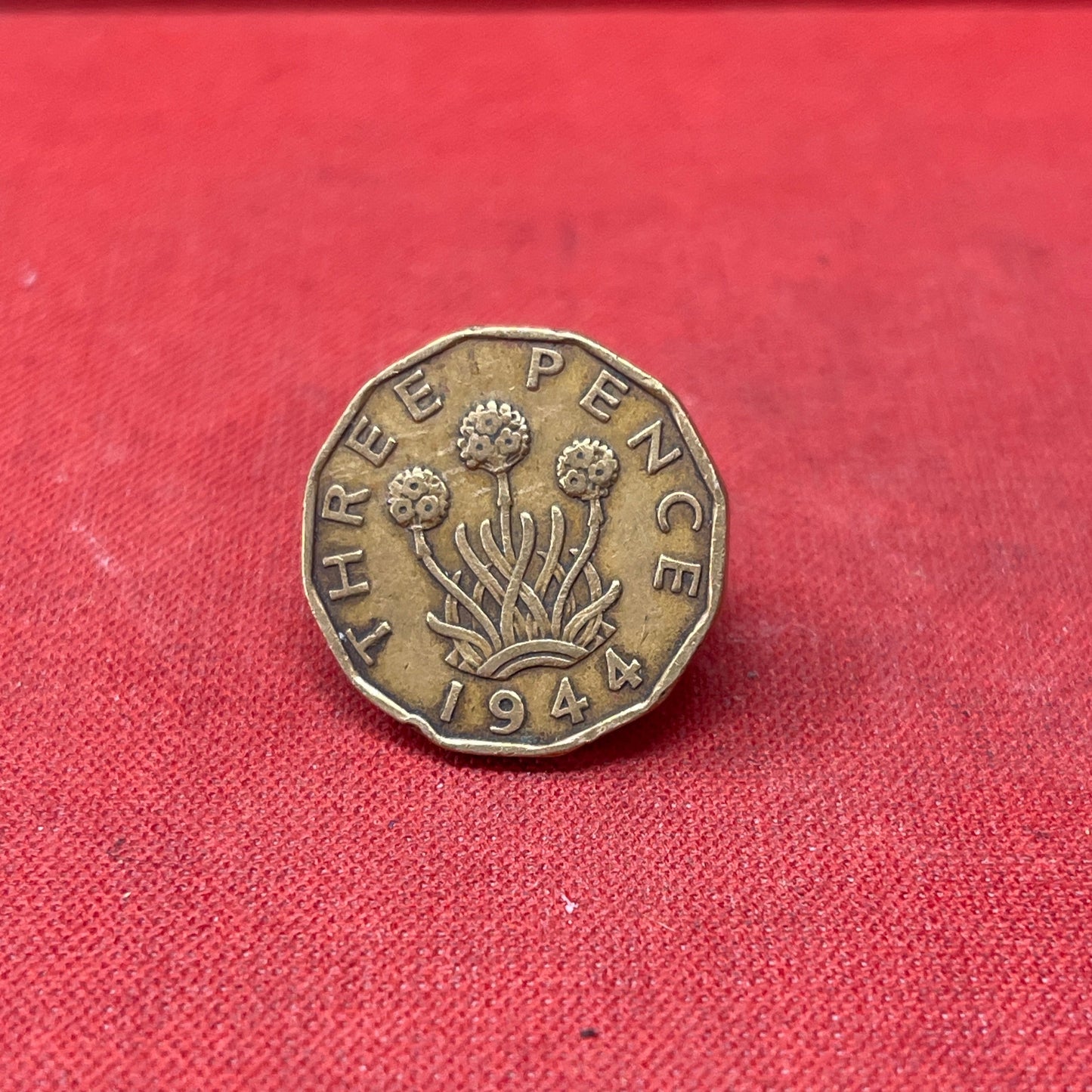 King George VI 1944 Threepence Coin