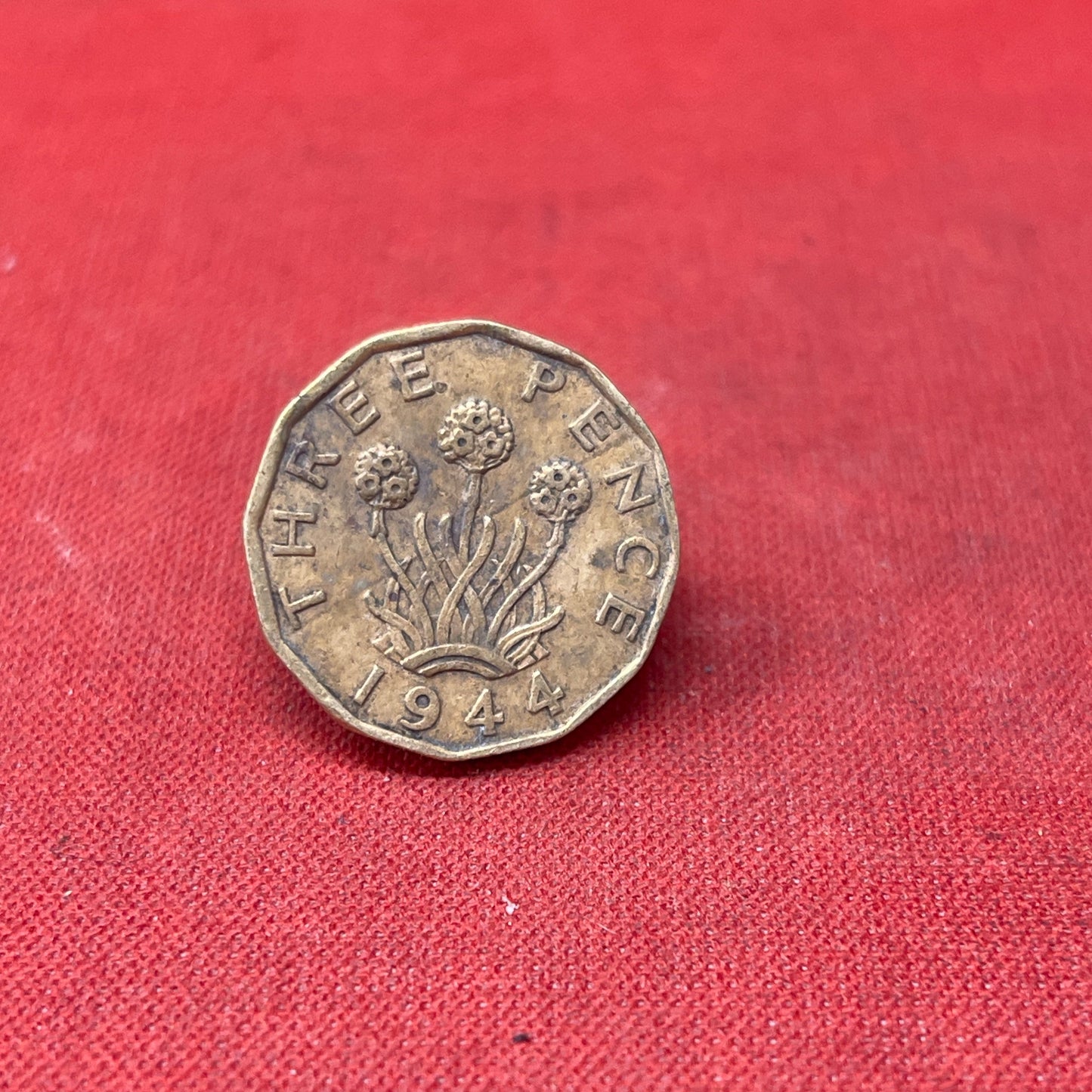 King George VI 1944 Threepence Coin