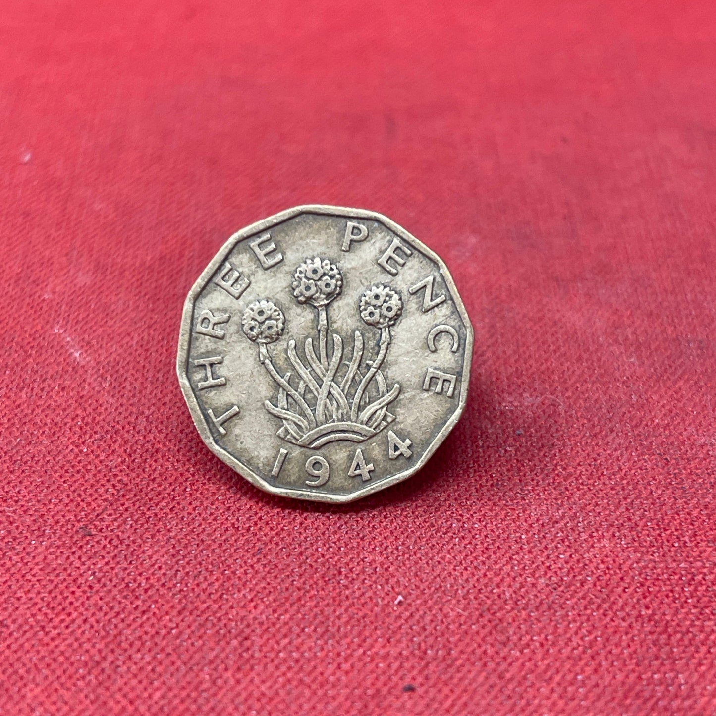 King George VI 1944 Threepence Coin