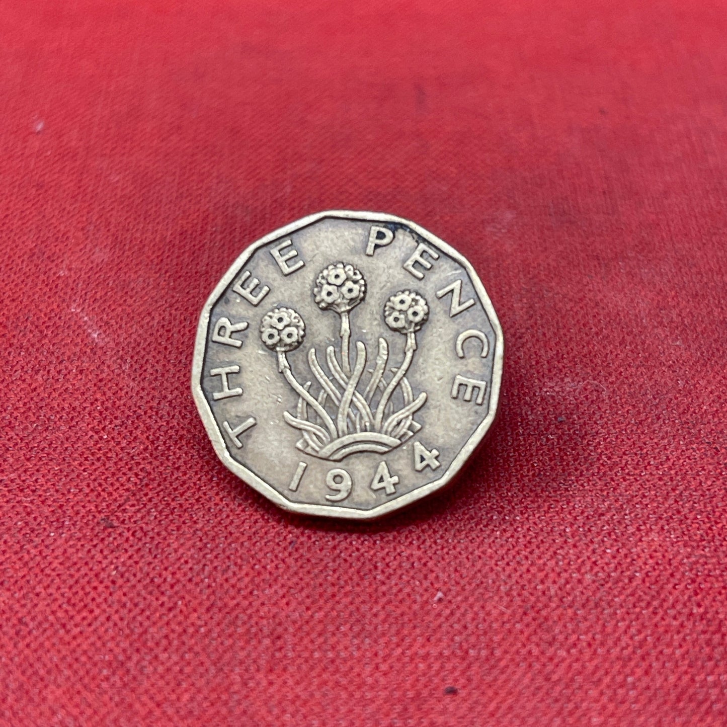 King George VI 1944 Threepence Coin